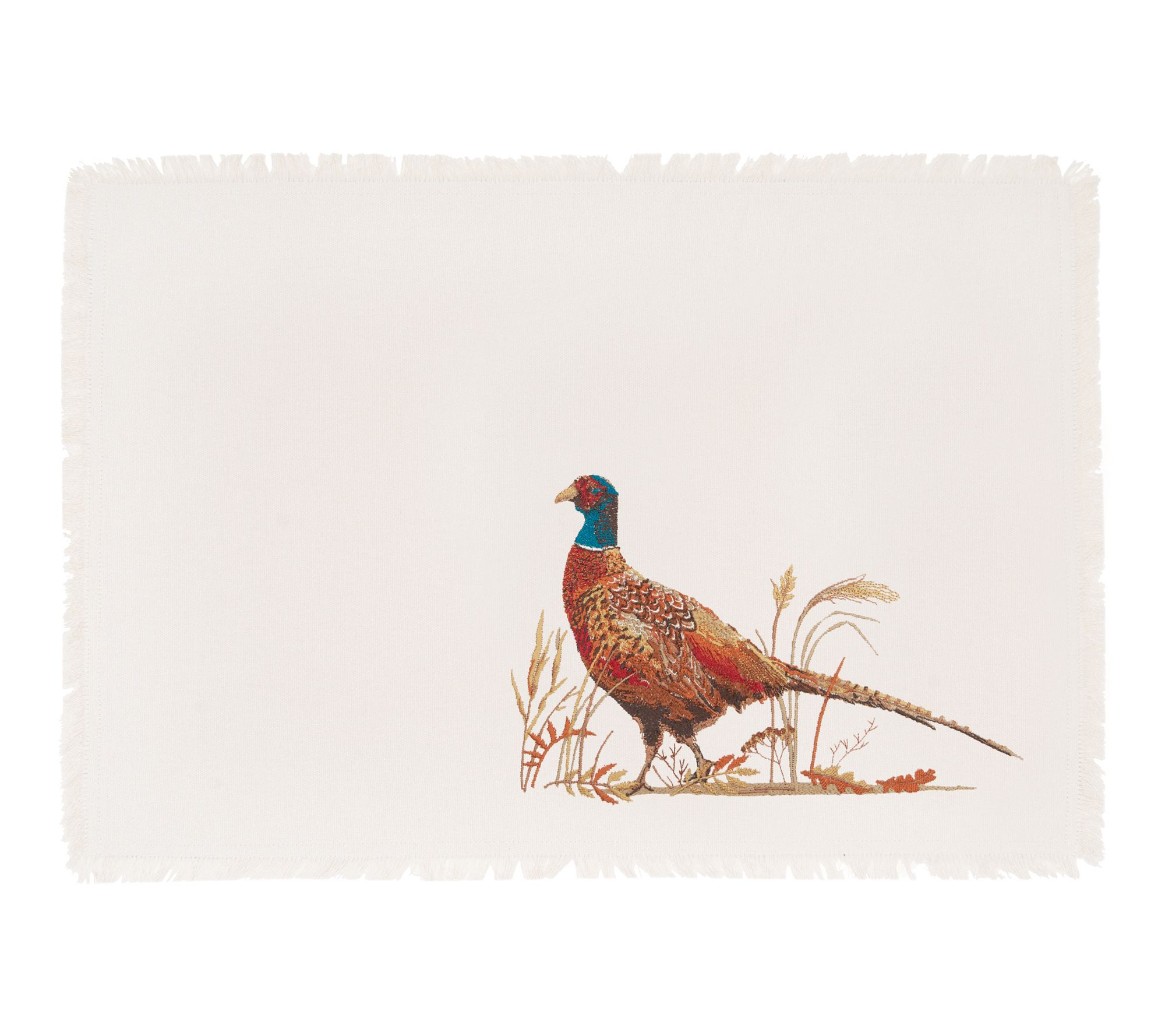 Pheasant Landin g Indoor Single Placemat Set o f 4 by Valerie