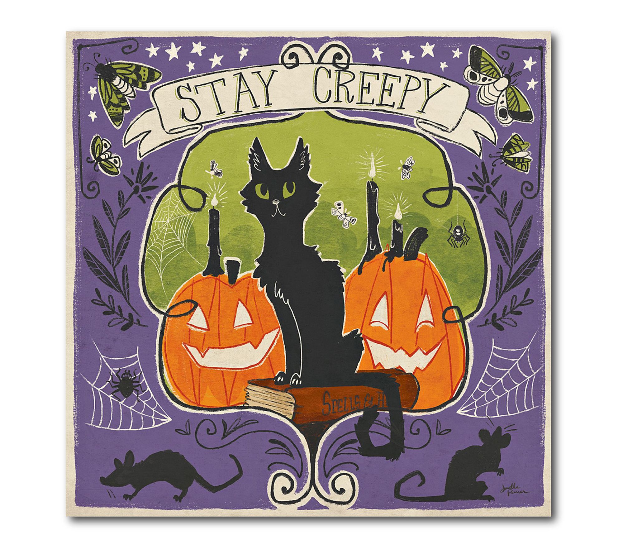 Courtside Market Stay Creepy V Gallery-Wrapped Canvas