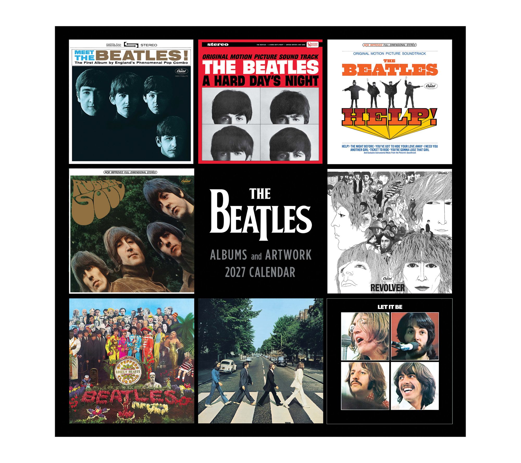 TF Publishing 2027 The Beatles Albums & Artwork Wall Calendar