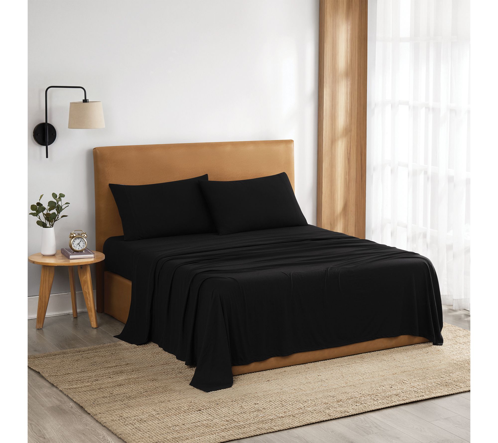 Truly Soft Jersey Knit 4 Piece Full Sheet Set