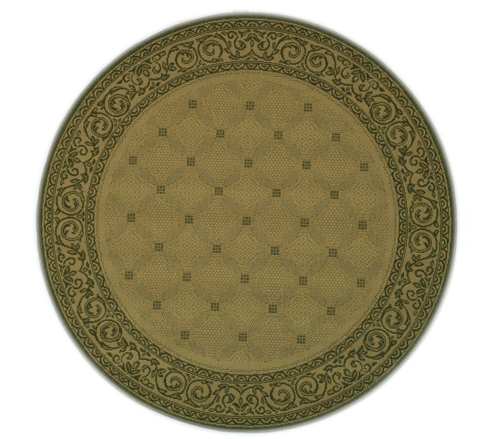 Safavieh Courtyard Lattice Flower 6' 7" Rug Round