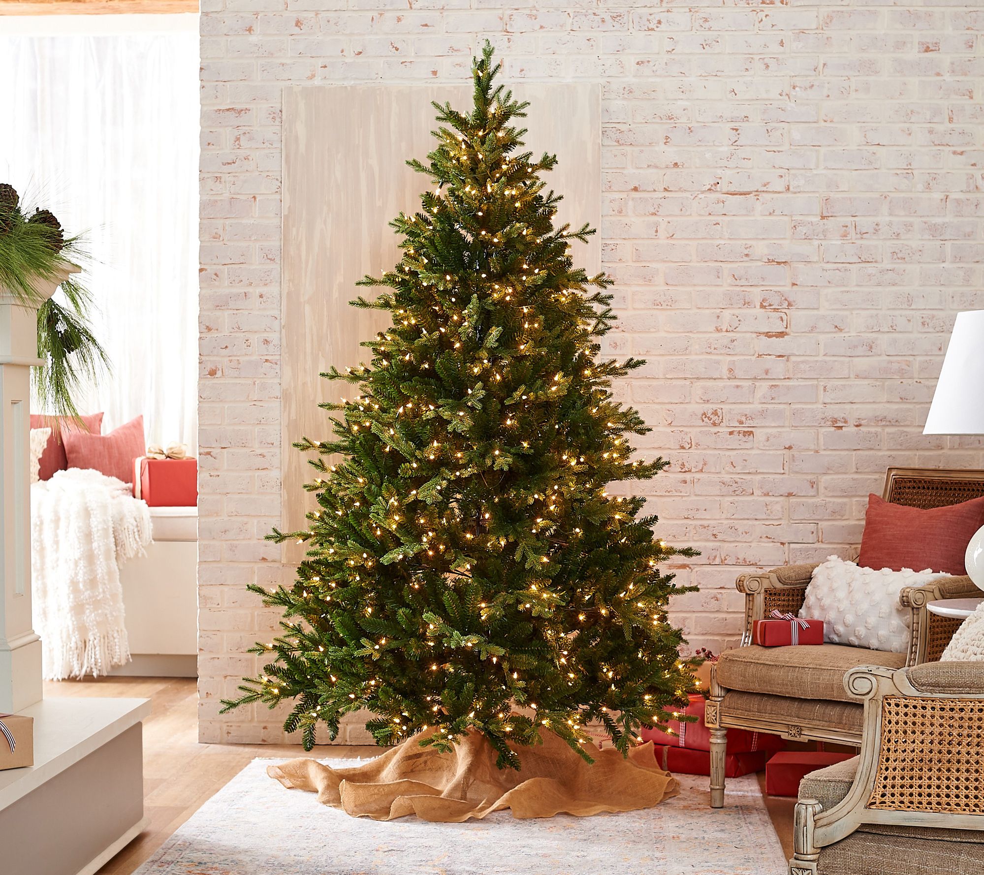 Simply Stunning 7' Green Decorator Tree By Janine Graff - Qvc.com