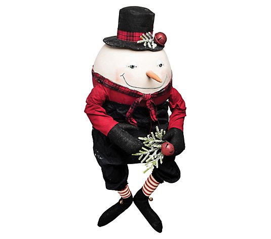 Gallerie II Abercrombie Snowman  Gathered Traditions Figurine