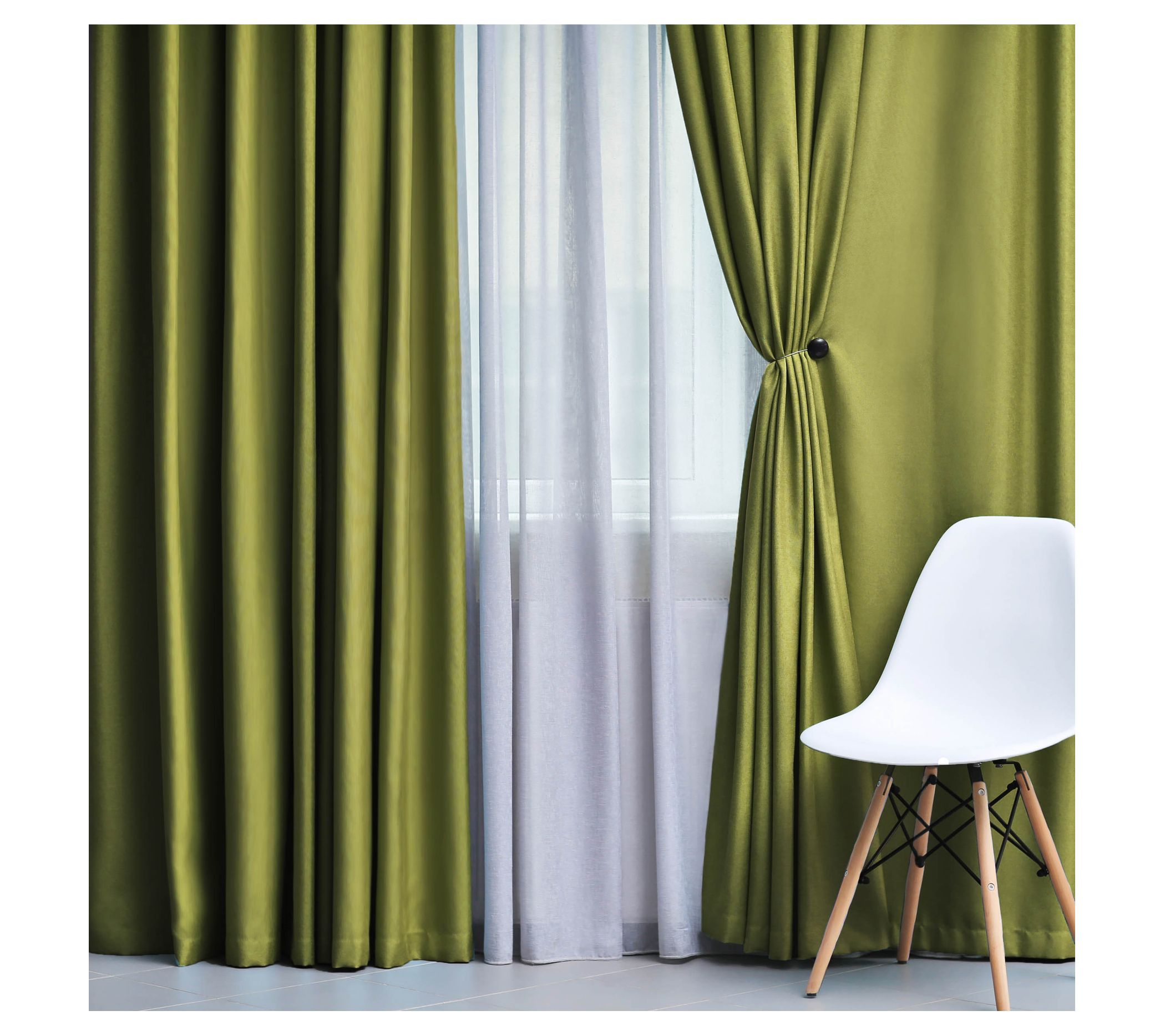 Superior Solid Insulated Blackout Grommet Curtains, 52" x 63"