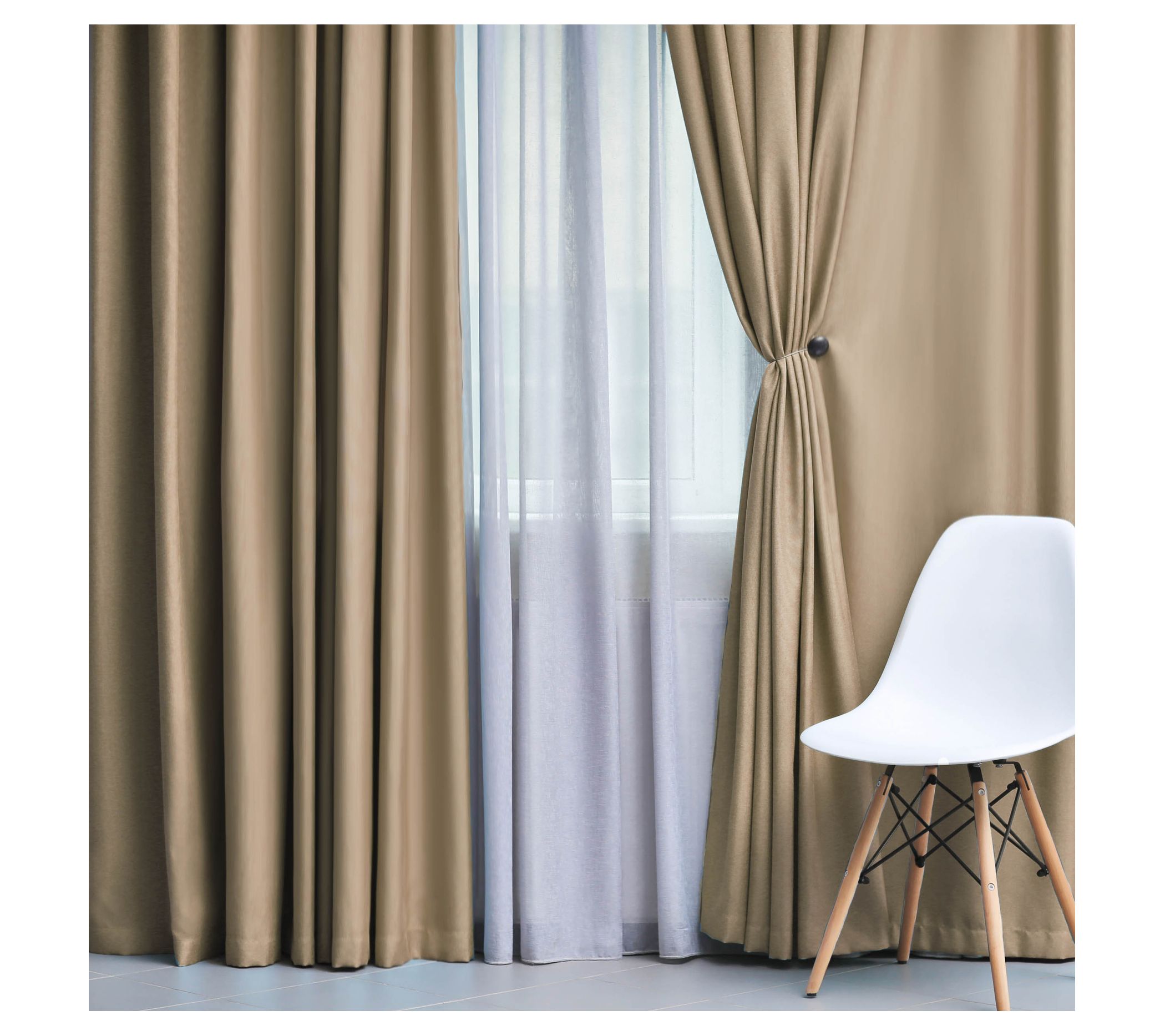 Superior Solid Insulated Blackout Grommet Curtains, 52" x 63"