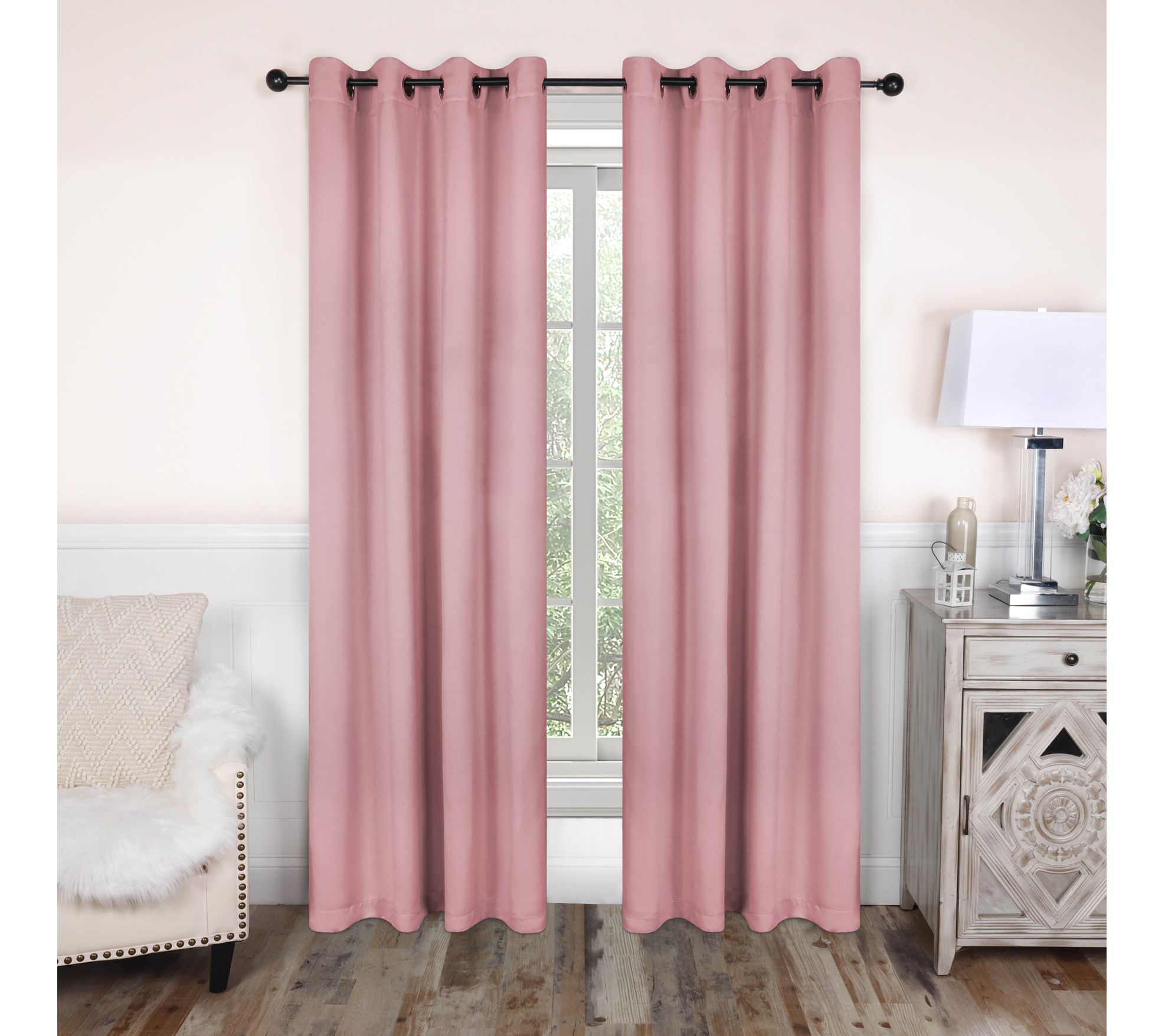 Superior Solid Insulated Blackout Grommet Curtains, 52" x 63"