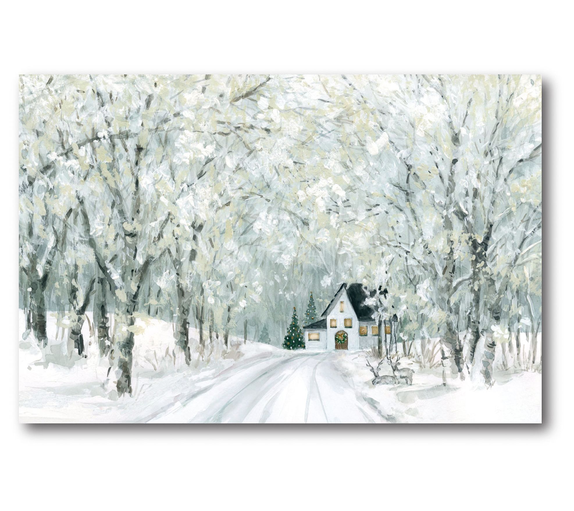 Courtside Market Winter Wonderland 12" x 18" Canvas Wall Art