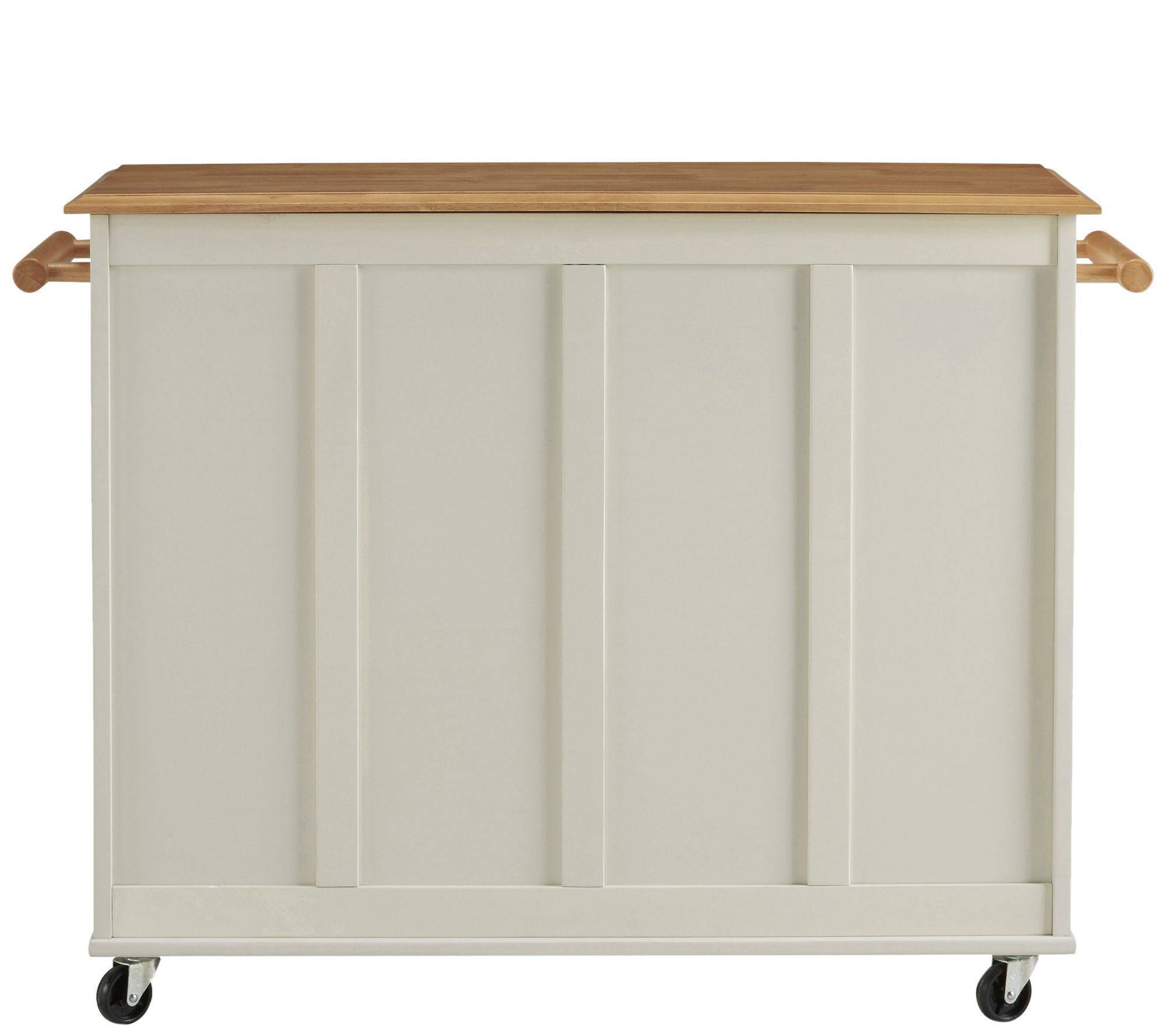 Home Styles Dolly Madison White Kitchen Cart QVC Com   H311104.002