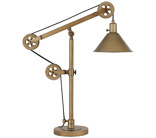 Hudson & Canal Descartes Swanky Table Lamp withPulley System
