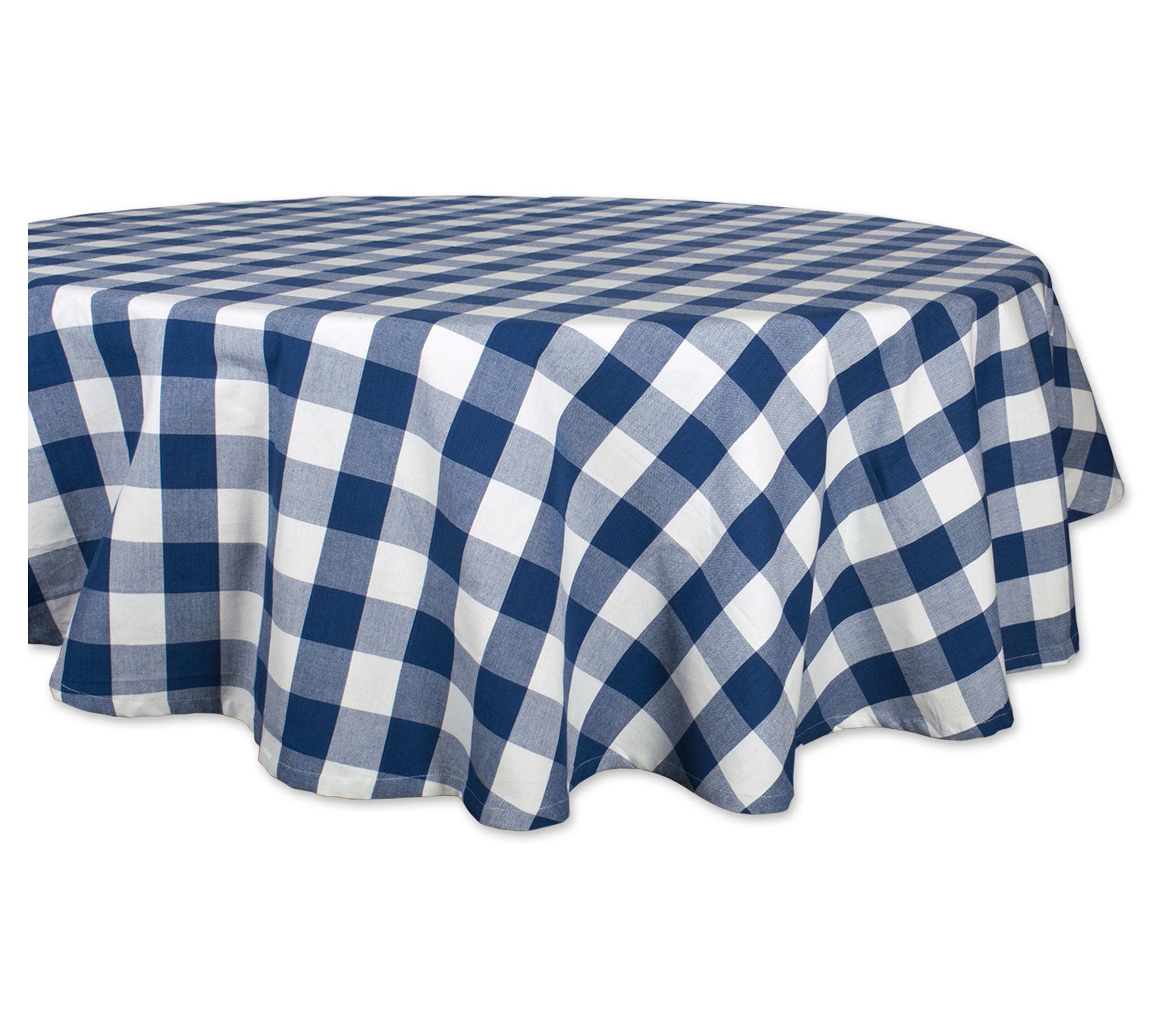 Design Imports Buffalo Check Tablecloth 70" Round
