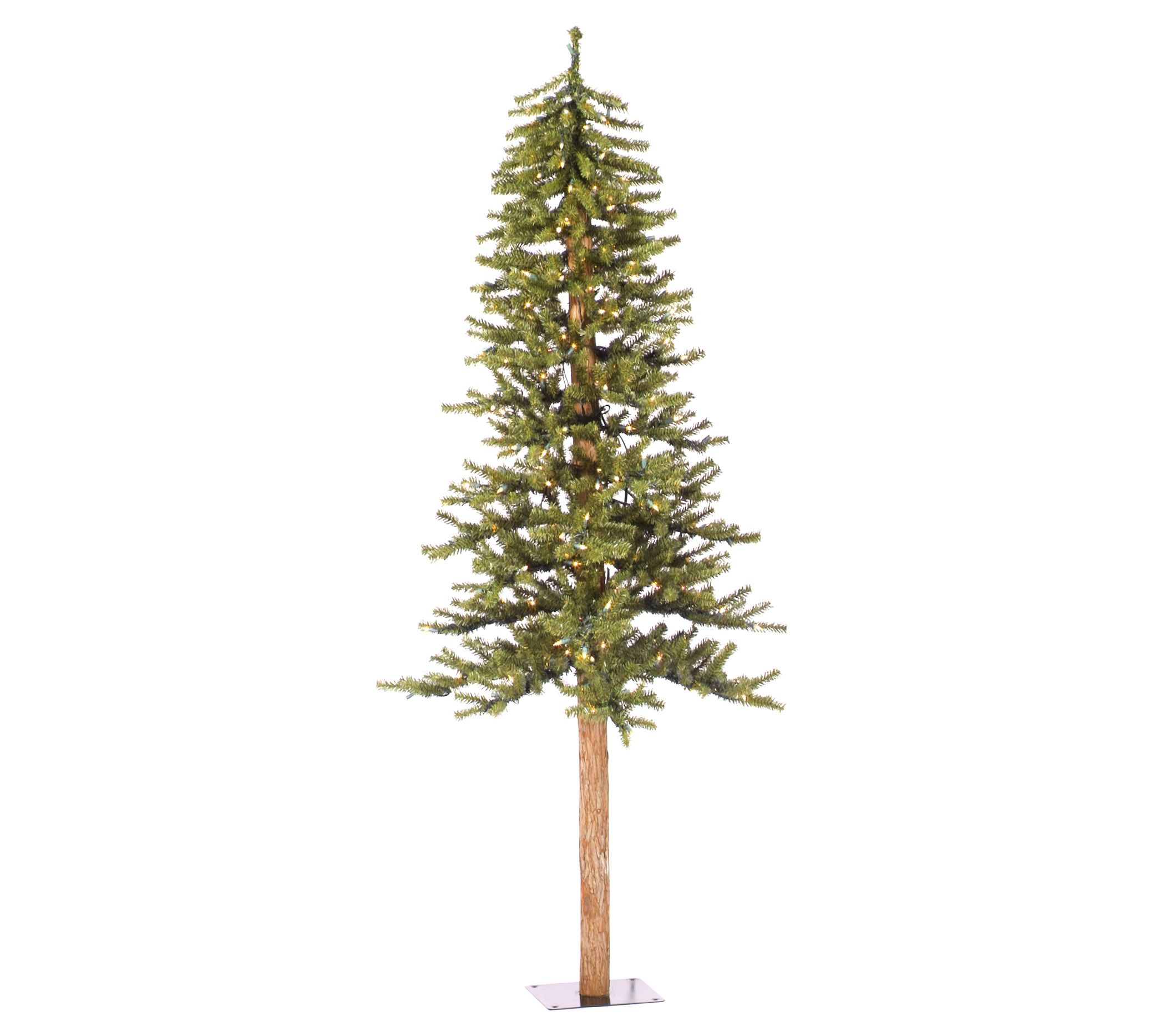 Vickerman 6' Natural Alpine Artificial Christmas Tree, Clear