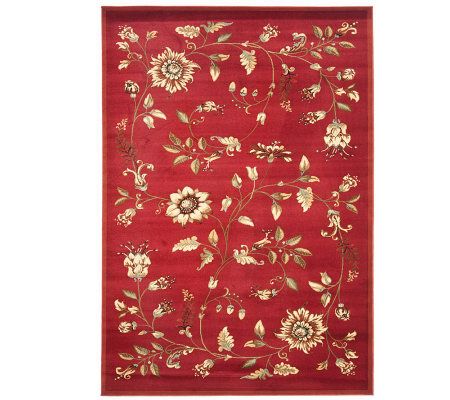 Lyndhurst Floral Swirl Power Loomed 4' x 6' Rug