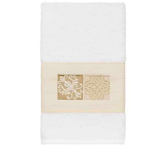 Linum Home Textiles Vivian Embellished Hand Towel