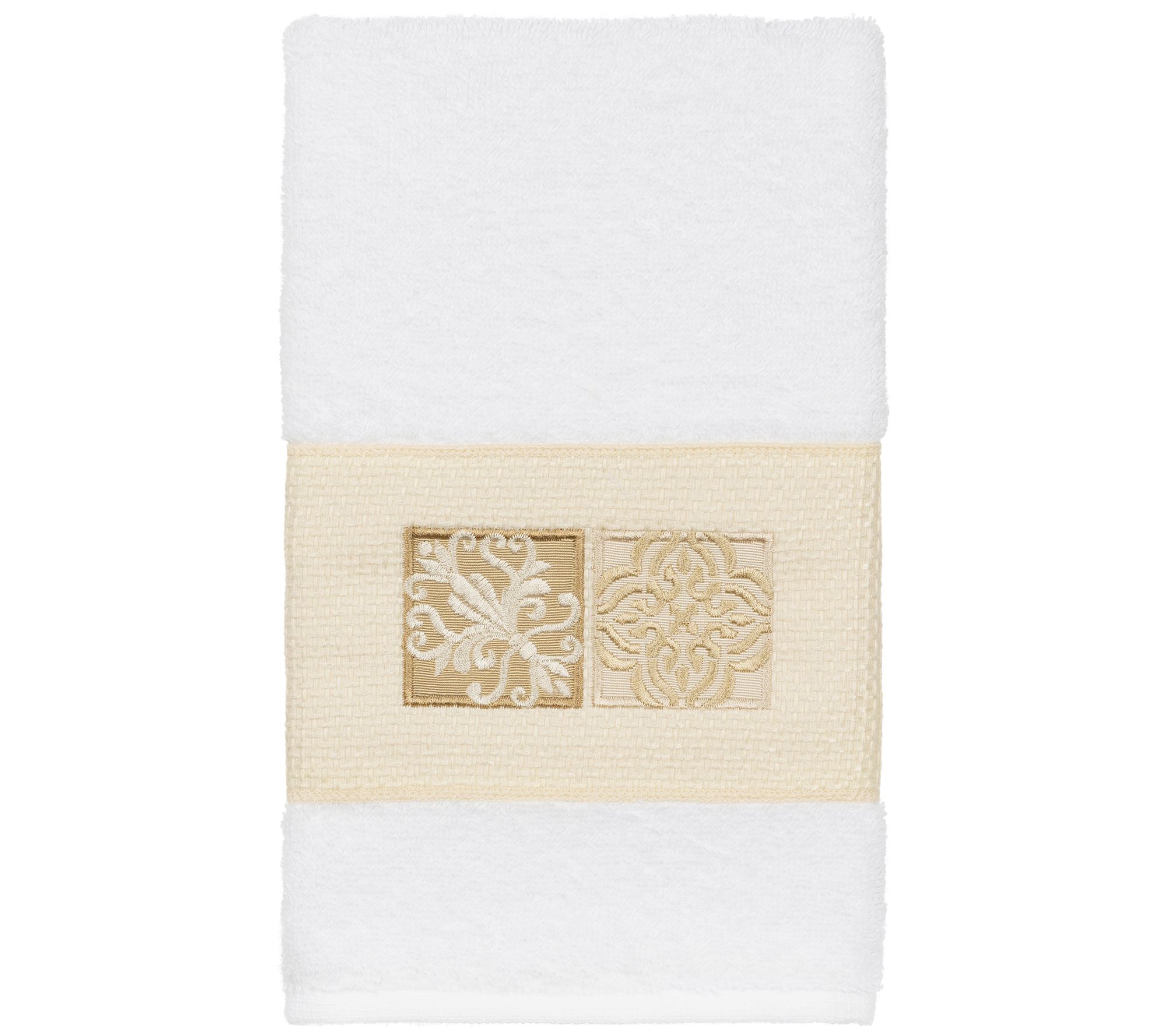 Linum Home Textiles Vivian Embellished Hand Towel