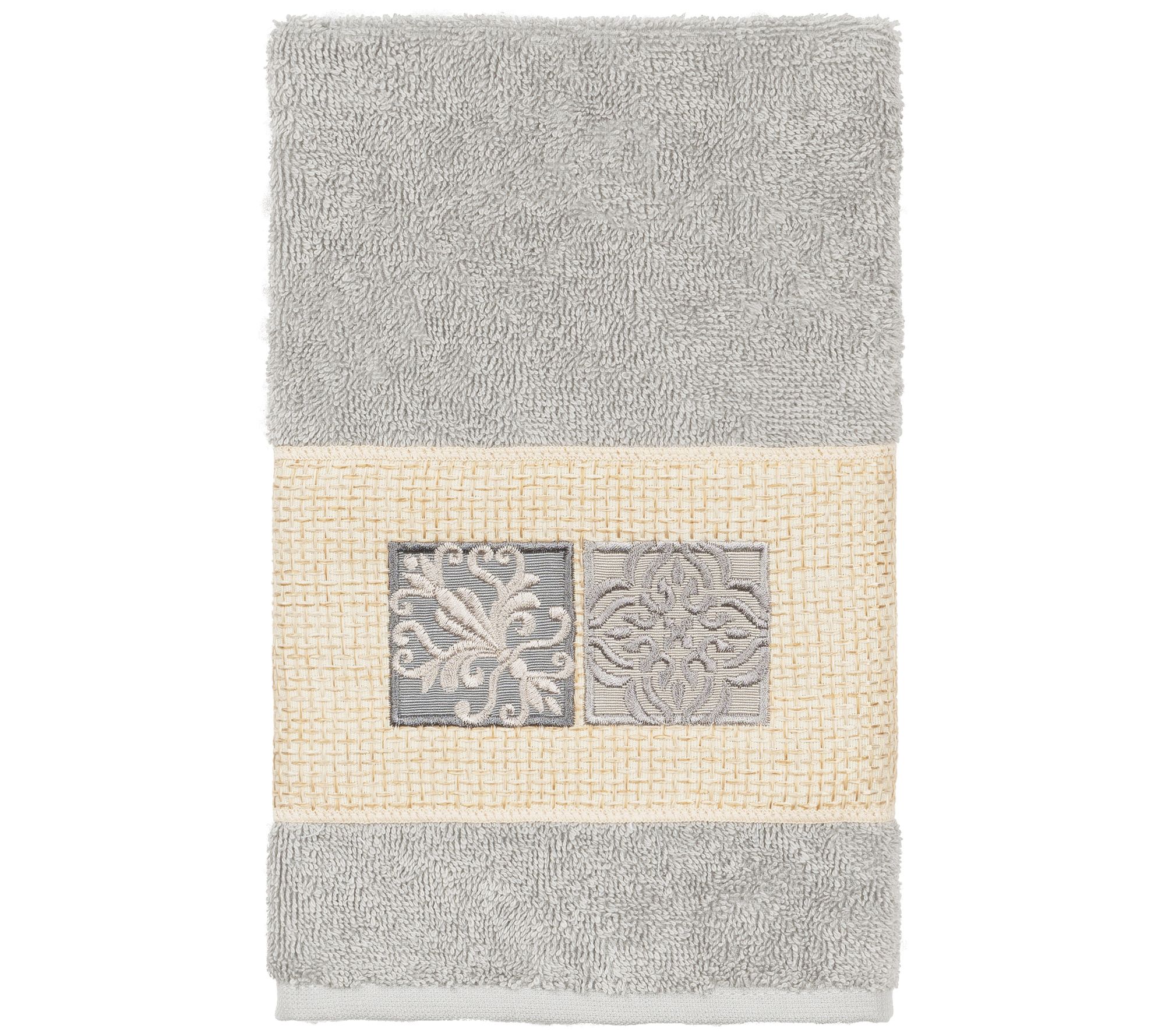 Linum Home Textiles Vivian Embellished Hand Towel
