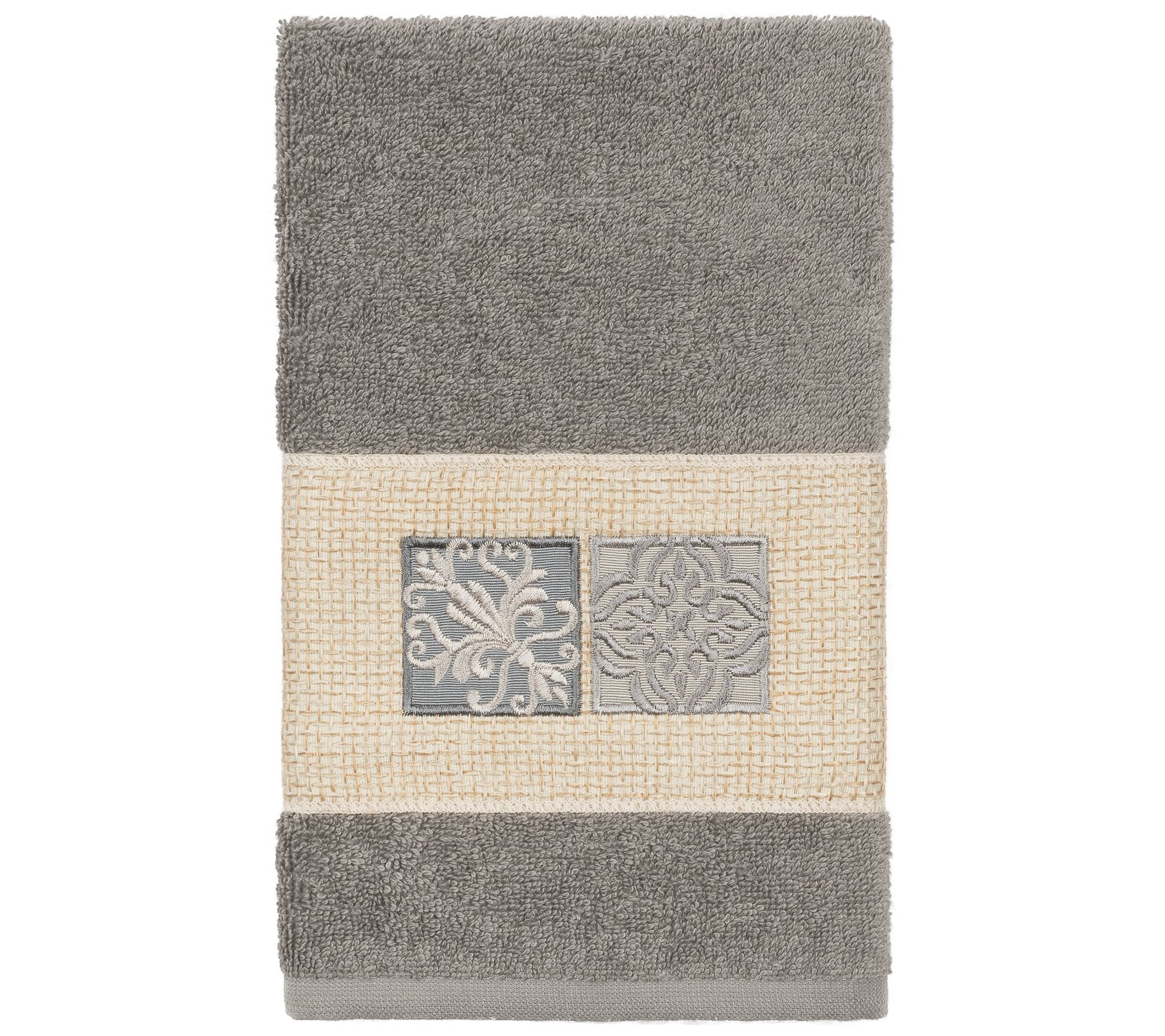 Linum Home Textiles Vivian Embellished Hand Towel