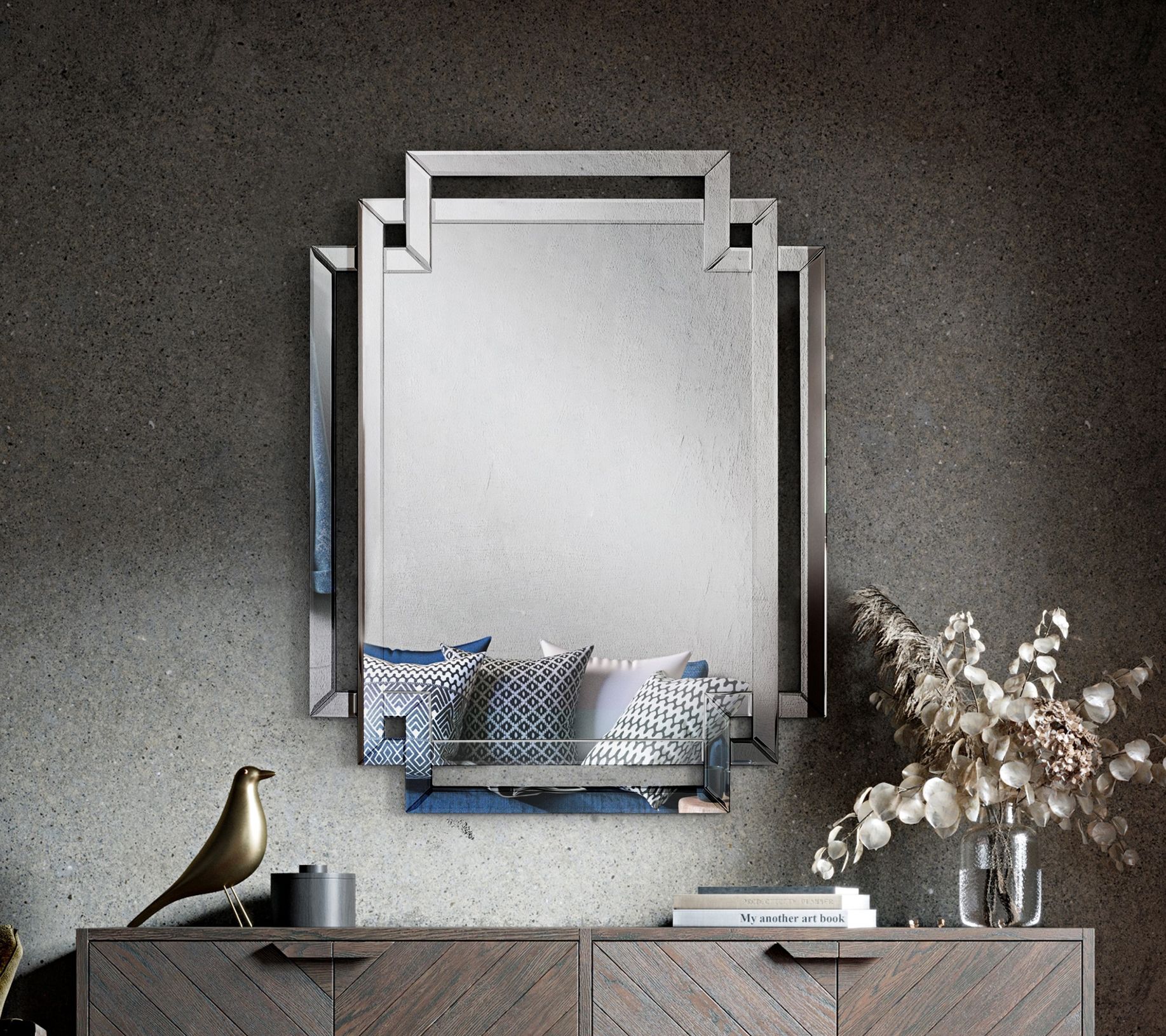 Beveled Rectangular Wall Mirror