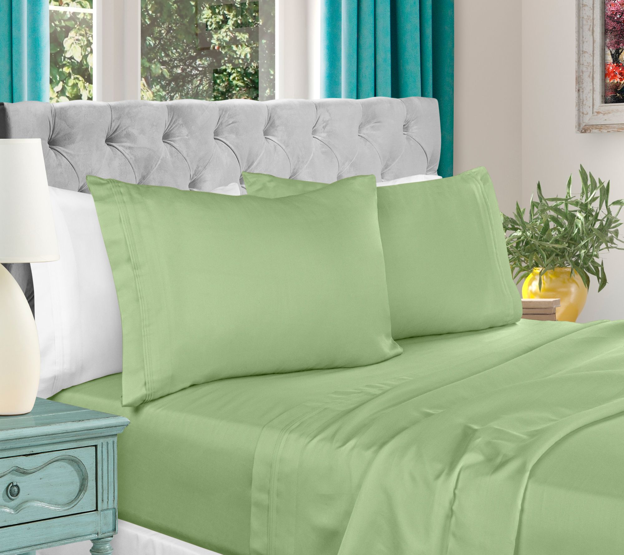 Superior 1000-TC Egyptian Cotton 4-Piece SheetSet Queen
