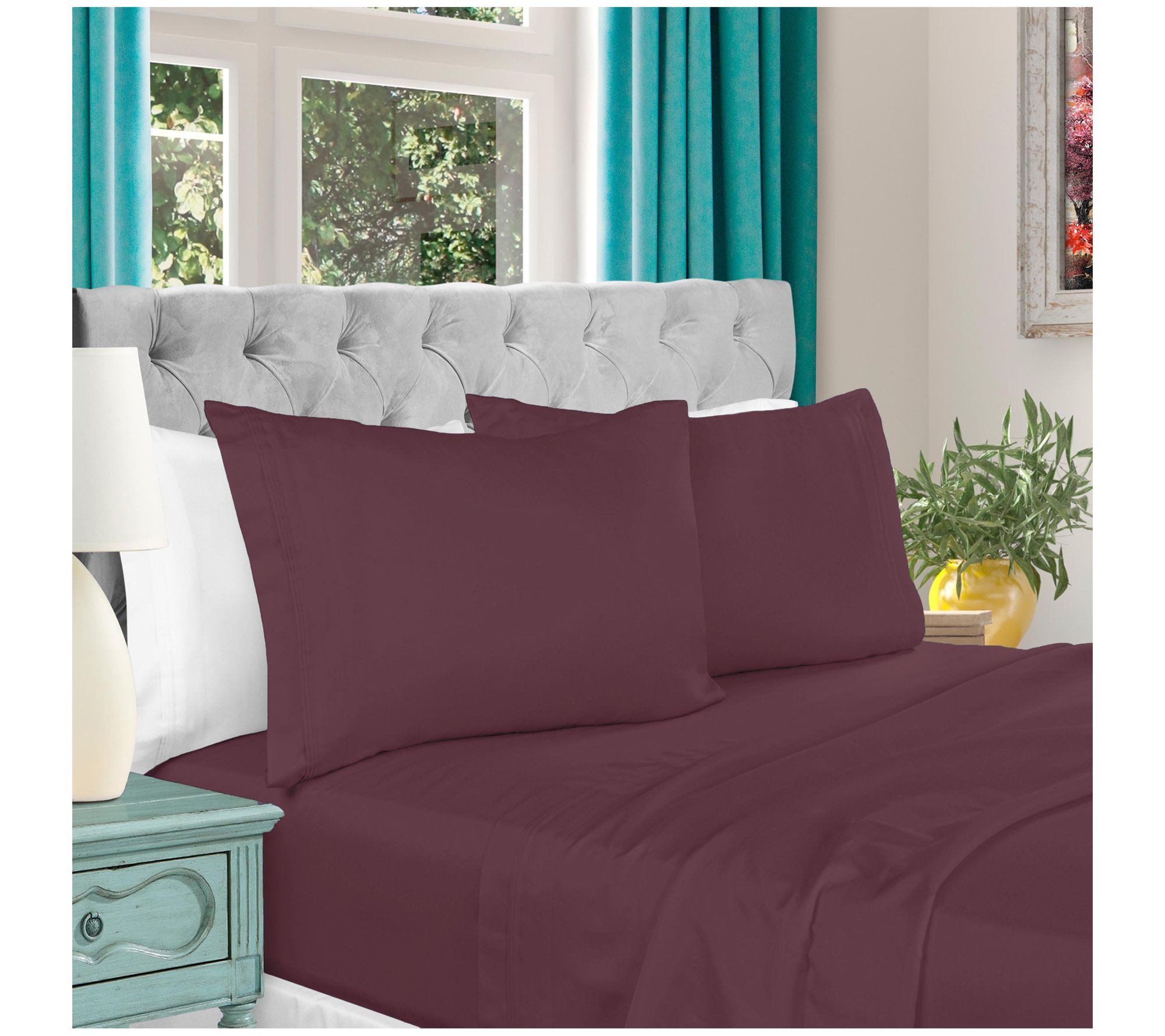 Superior 1000-TC Egyptian Cotton 4-Piece SheetSet Queen