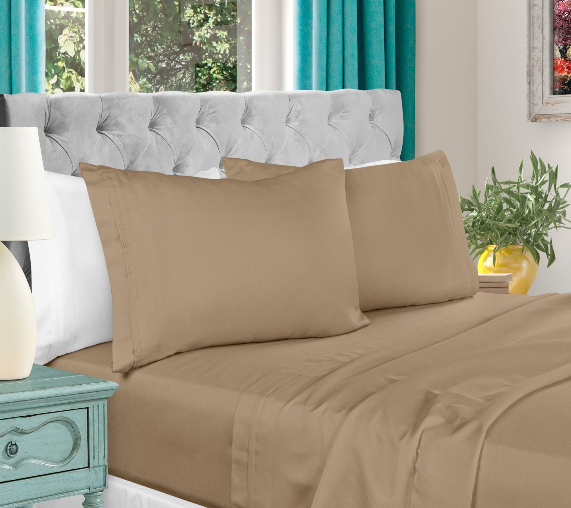 Superior 1000-TC Egyptian Cotton 4-Piece SheetSet Queen