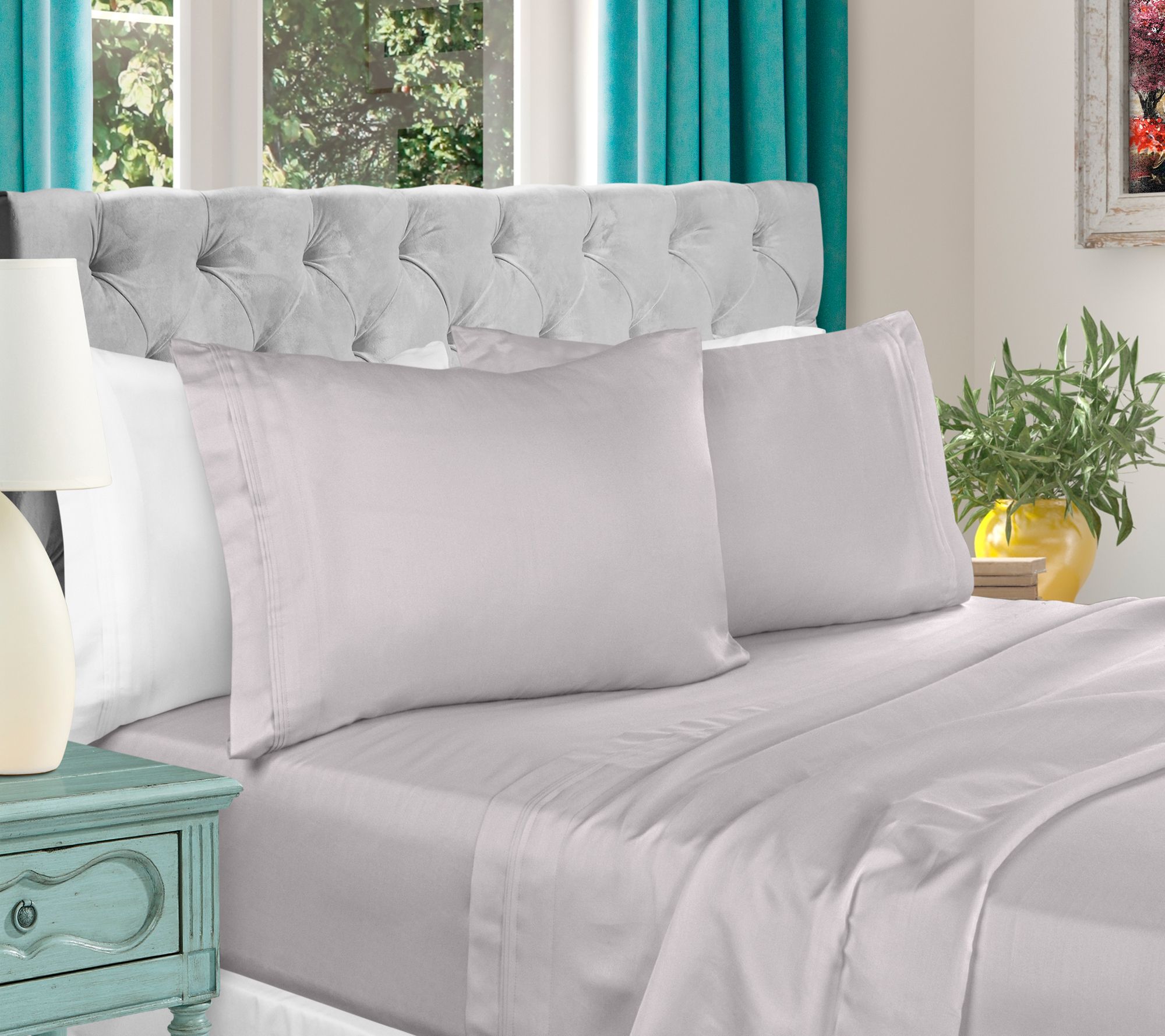 Superior 1000-TC Egyptian Cotton 4-Piece SheetSet Queen