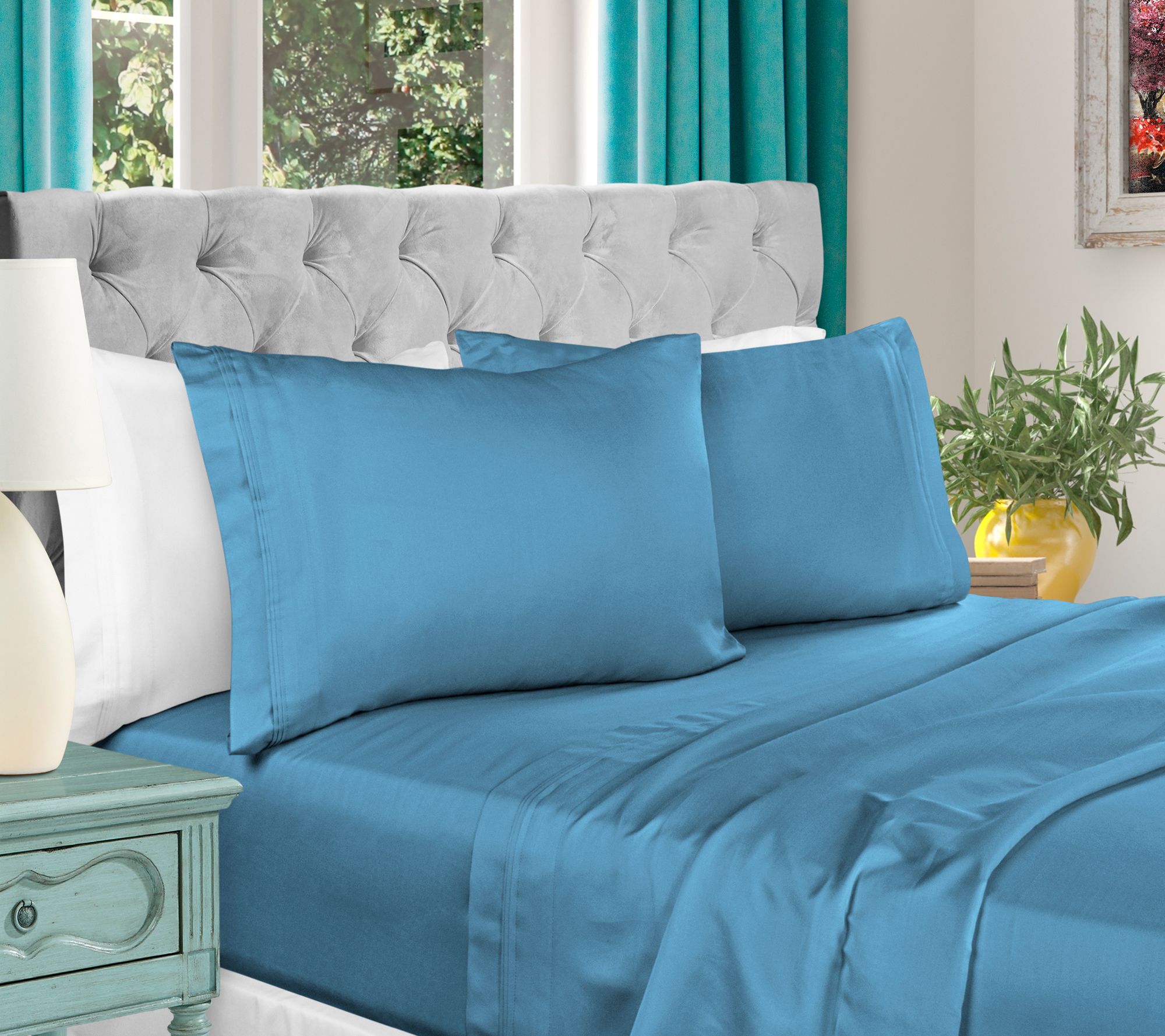 Superior 1000-TC Egyptian Cotton 4-Piece SheetSet Queen