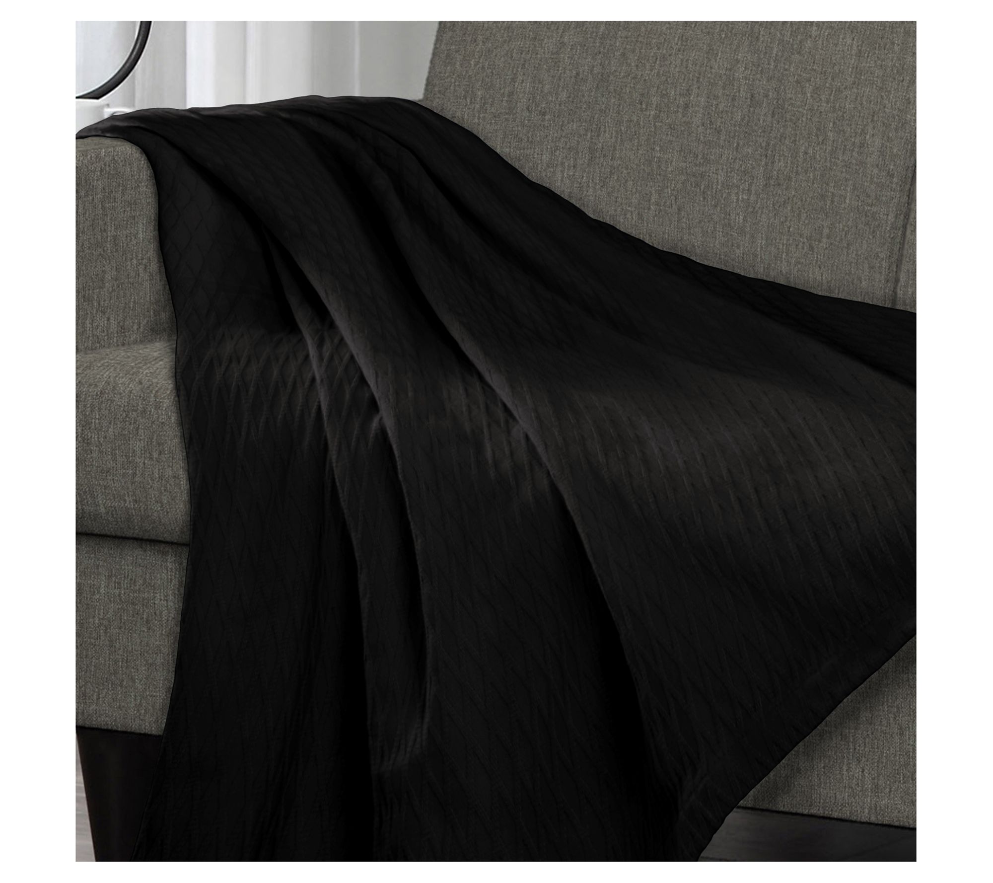 Superior All-Season Cotton Diamond Throw Blanke t