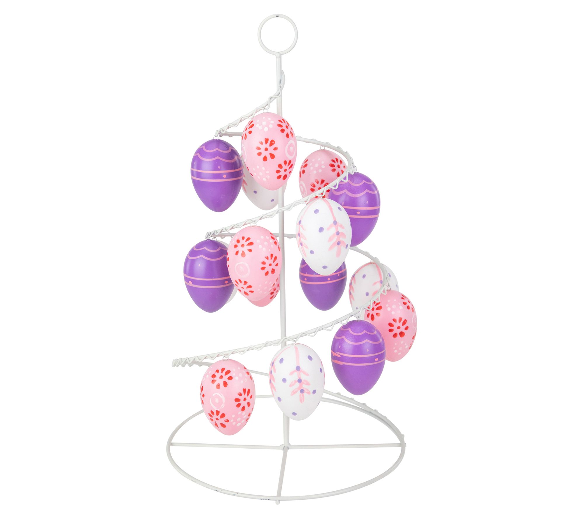 Northlight 14.25" Floral Cut Out Easter Egg Tre e