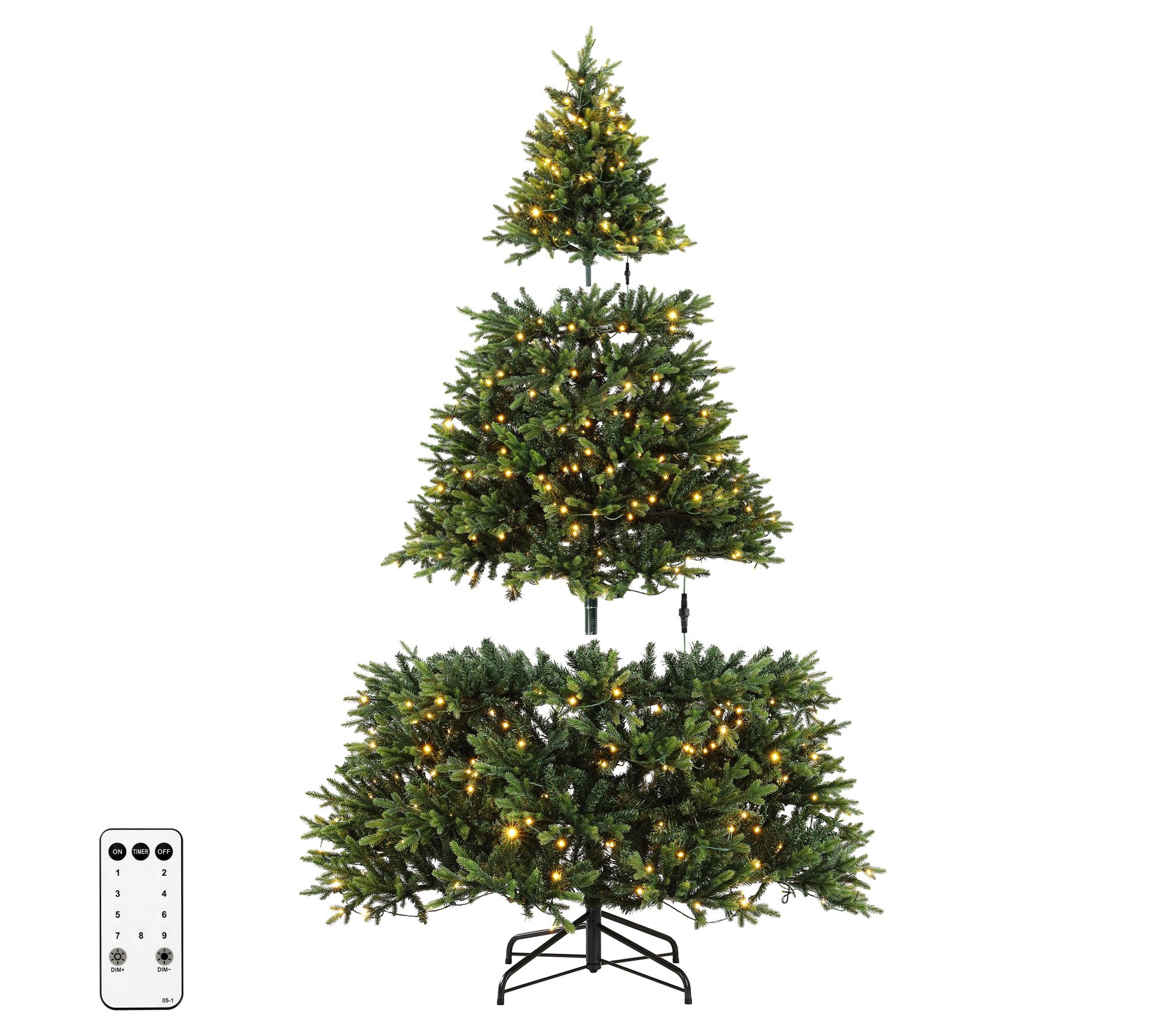 Safavieh 7.5 Ft Pre-Lit Spruce Christmas Tree w/ Pine Cones 