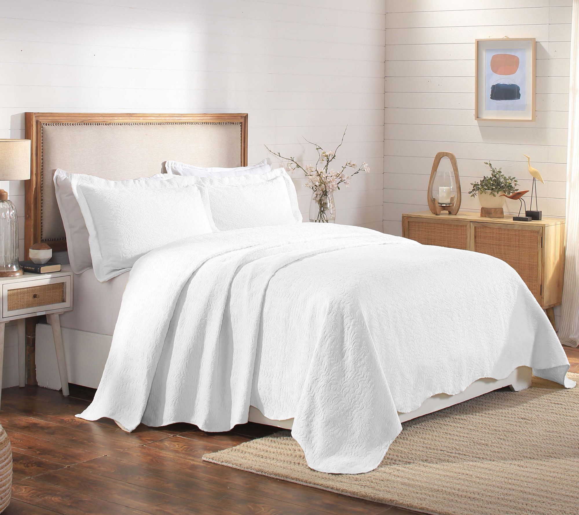 Superior Aspen Cotton Blend Medium Weight Bedspread Set- Twin