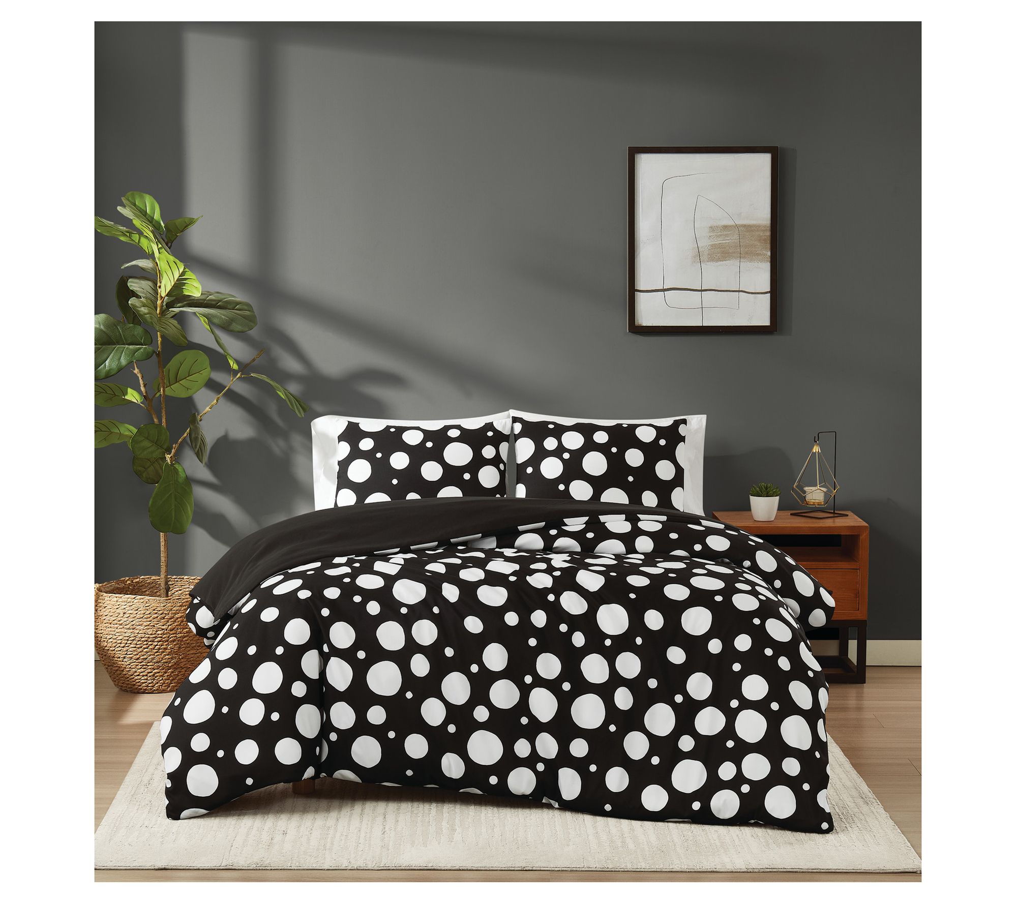 Truly Soft Sophia Dot Full/Queen 3 Piece Comforter Set