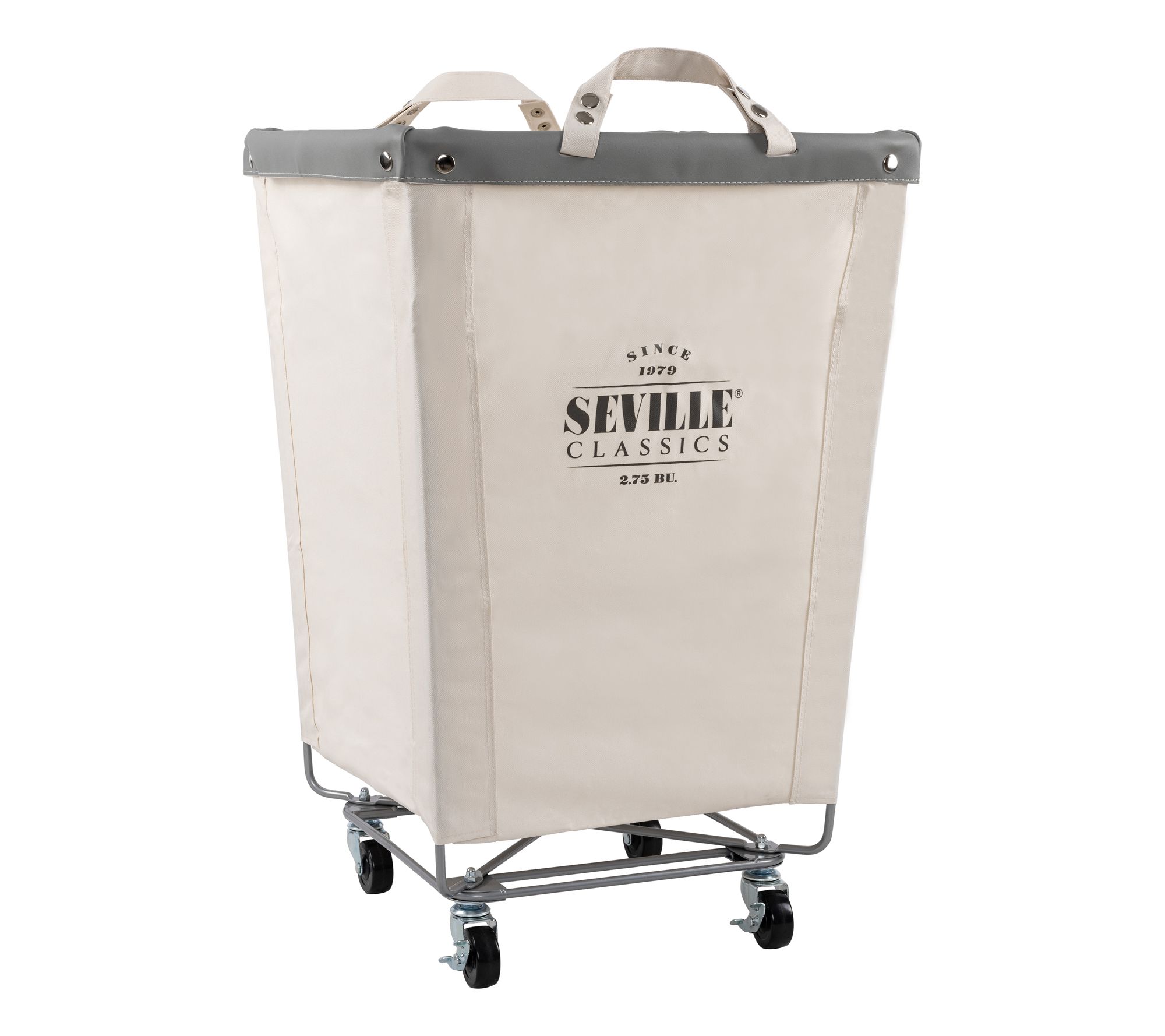 Seville Classics Laundry Hamper, 18.25" D x 18.25" W x 27.5" H