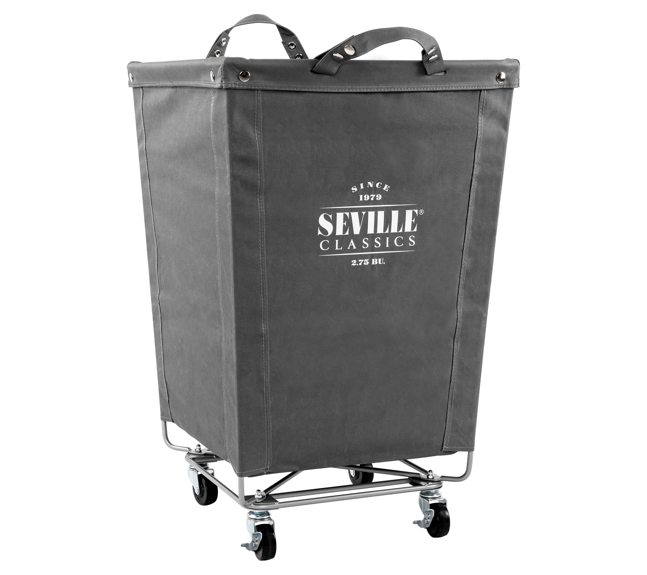 Seville Classics Laundry Hamper, 18.25" D x 18.25" W x 27.5" H