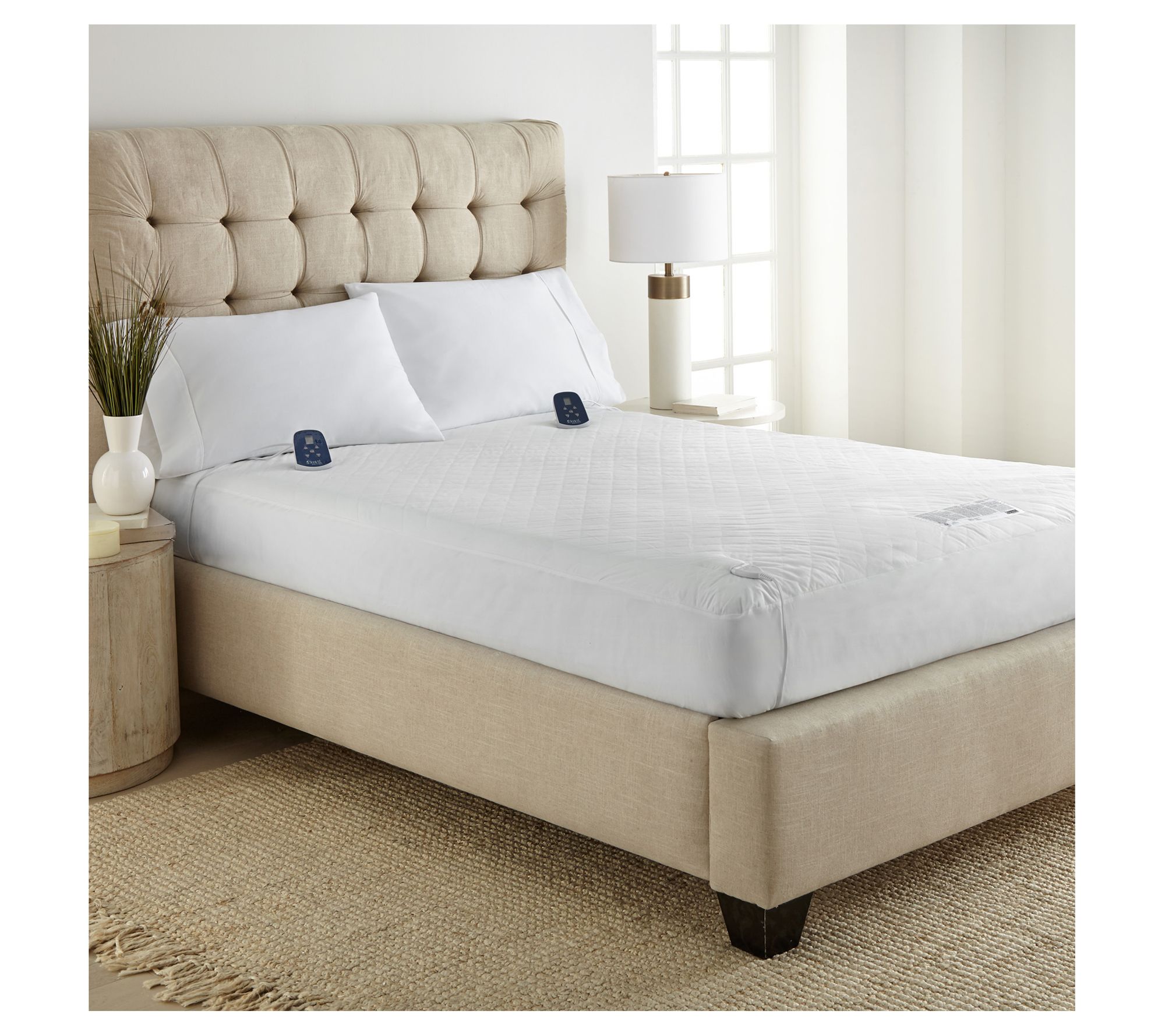 Shavel home Products MicroFlannel Electric Mattress Pad-Queen