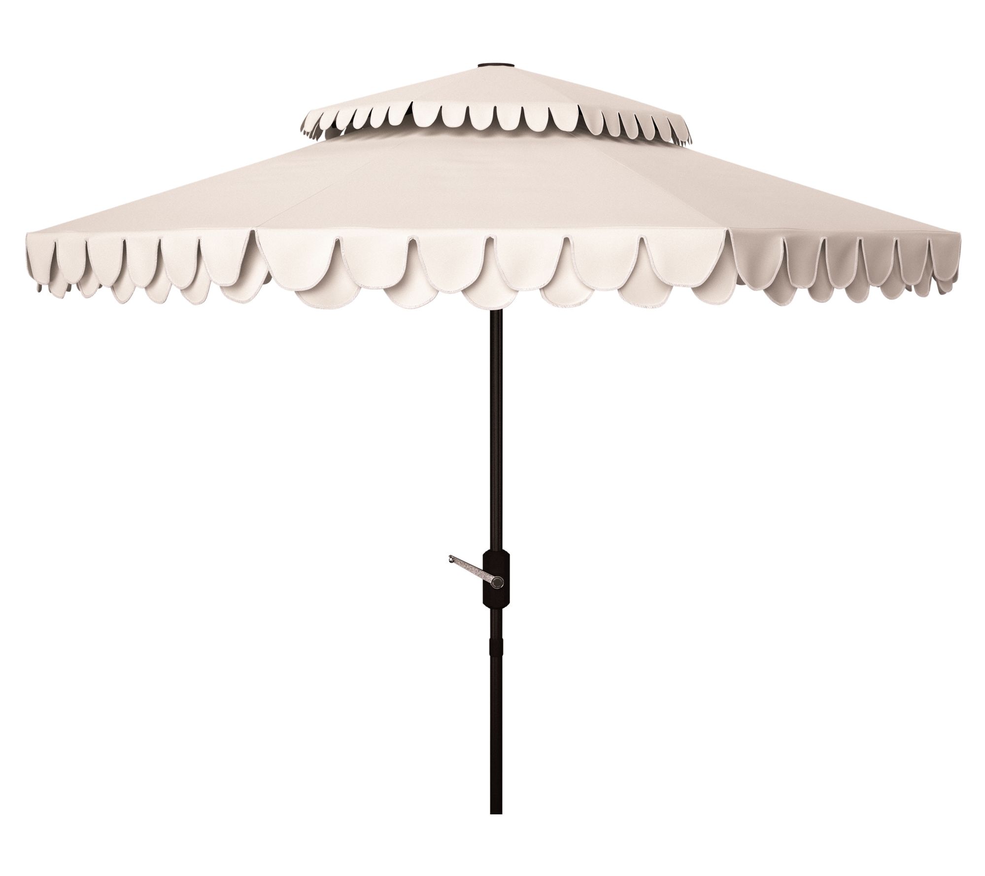 Elegant Valance 9' Double Top Umbrella by Valerie