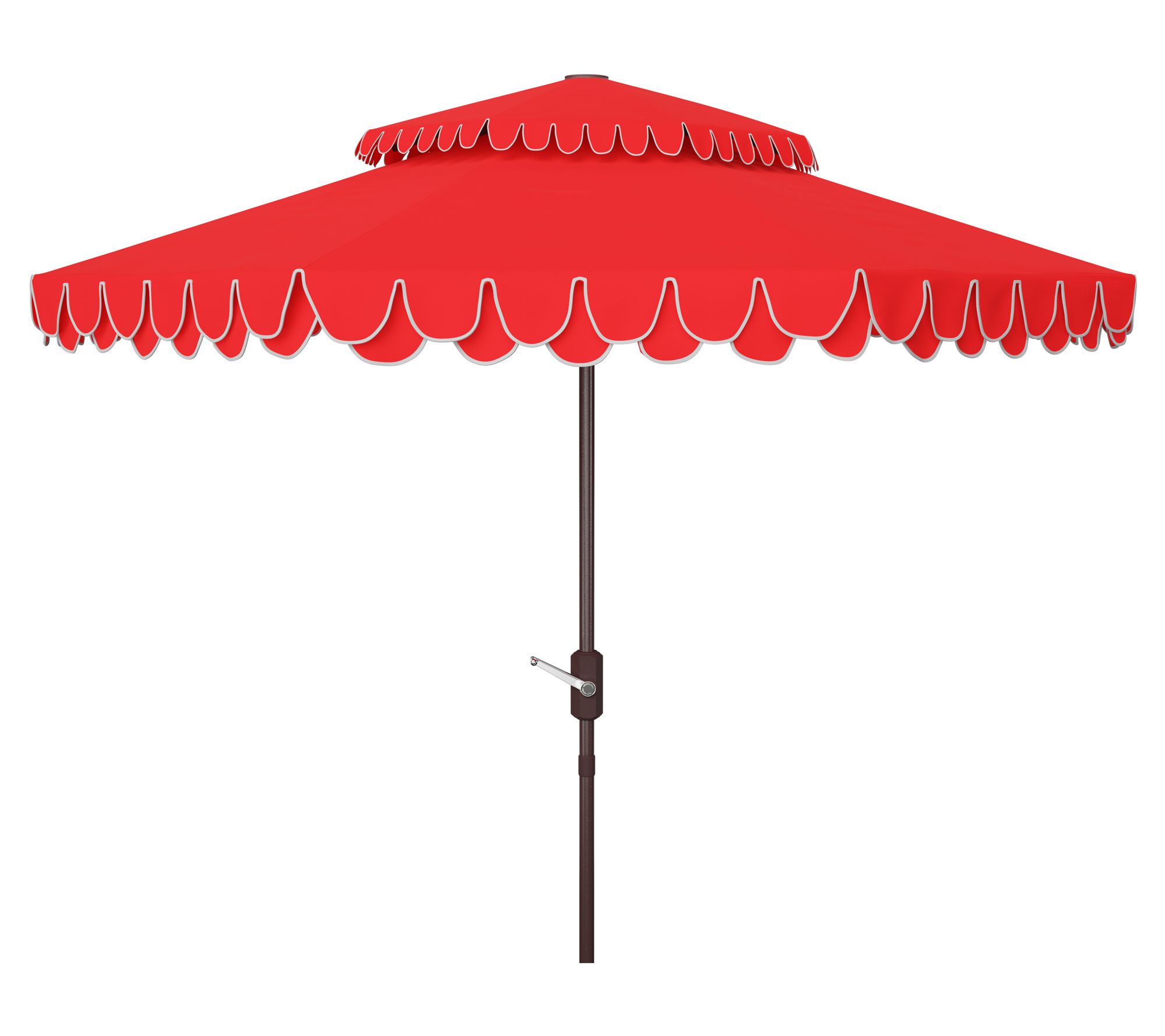 Elegant Valance 9' Double Top Umbrella by Valerie