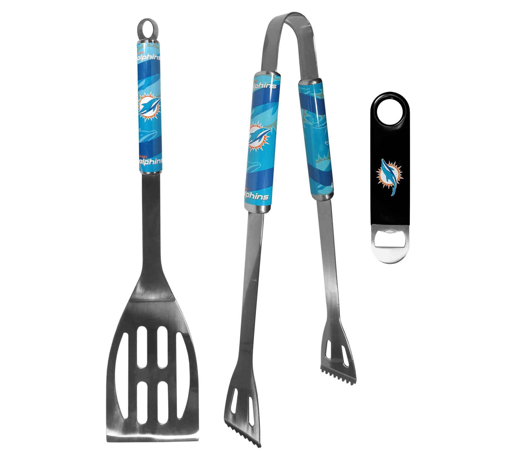 Siskiyou Sports NFL 2pc BBQ Set w/ Bottle Opene r