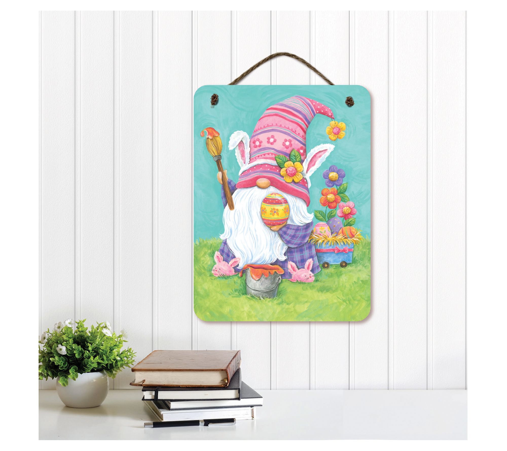 Courtside Market Gnome Easter 12x16 Artboard with Twine