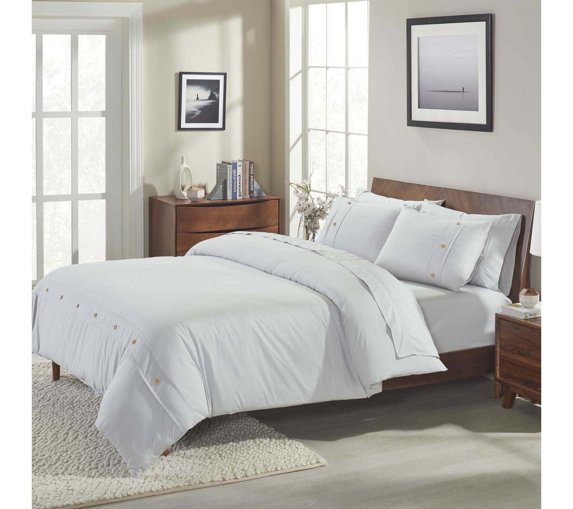 Superior Gina Organic Cotton Duvet Cover, Cal/King
