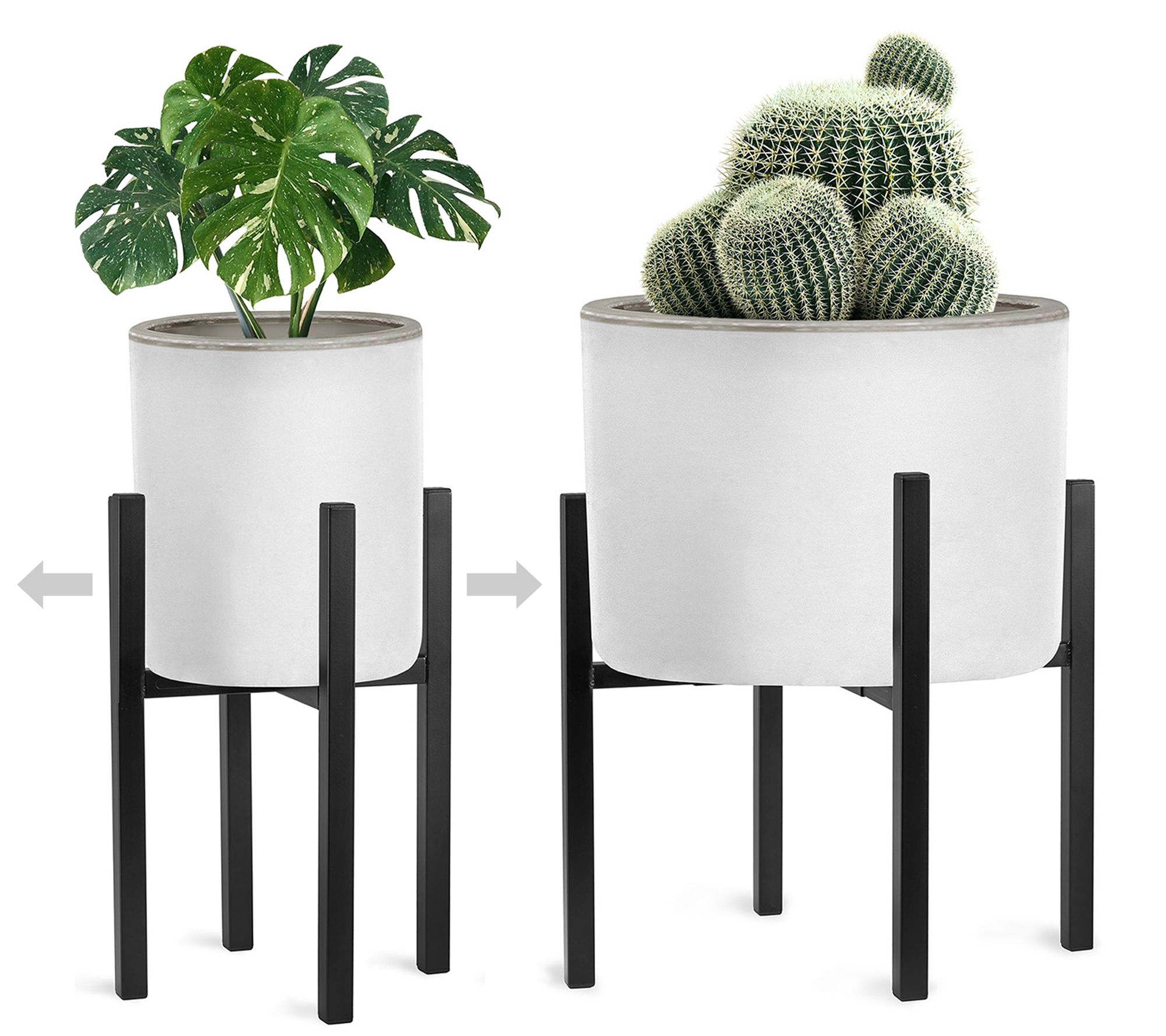 Sorbus Adjustable Metal Plant Stand, 10"-16" Flower Pot Holder