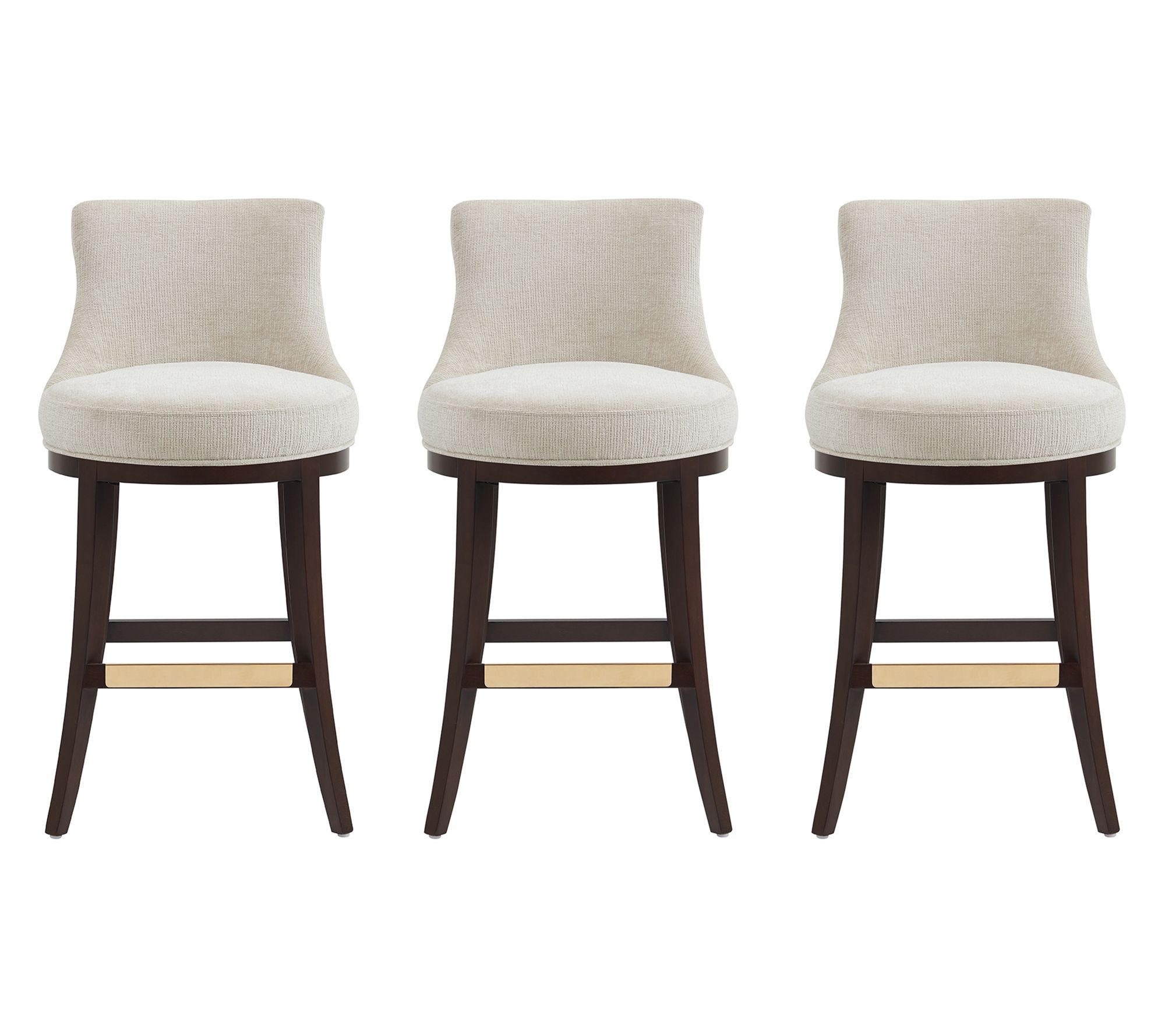 Manhattan Comfort Lucia Barstool - Set of 3