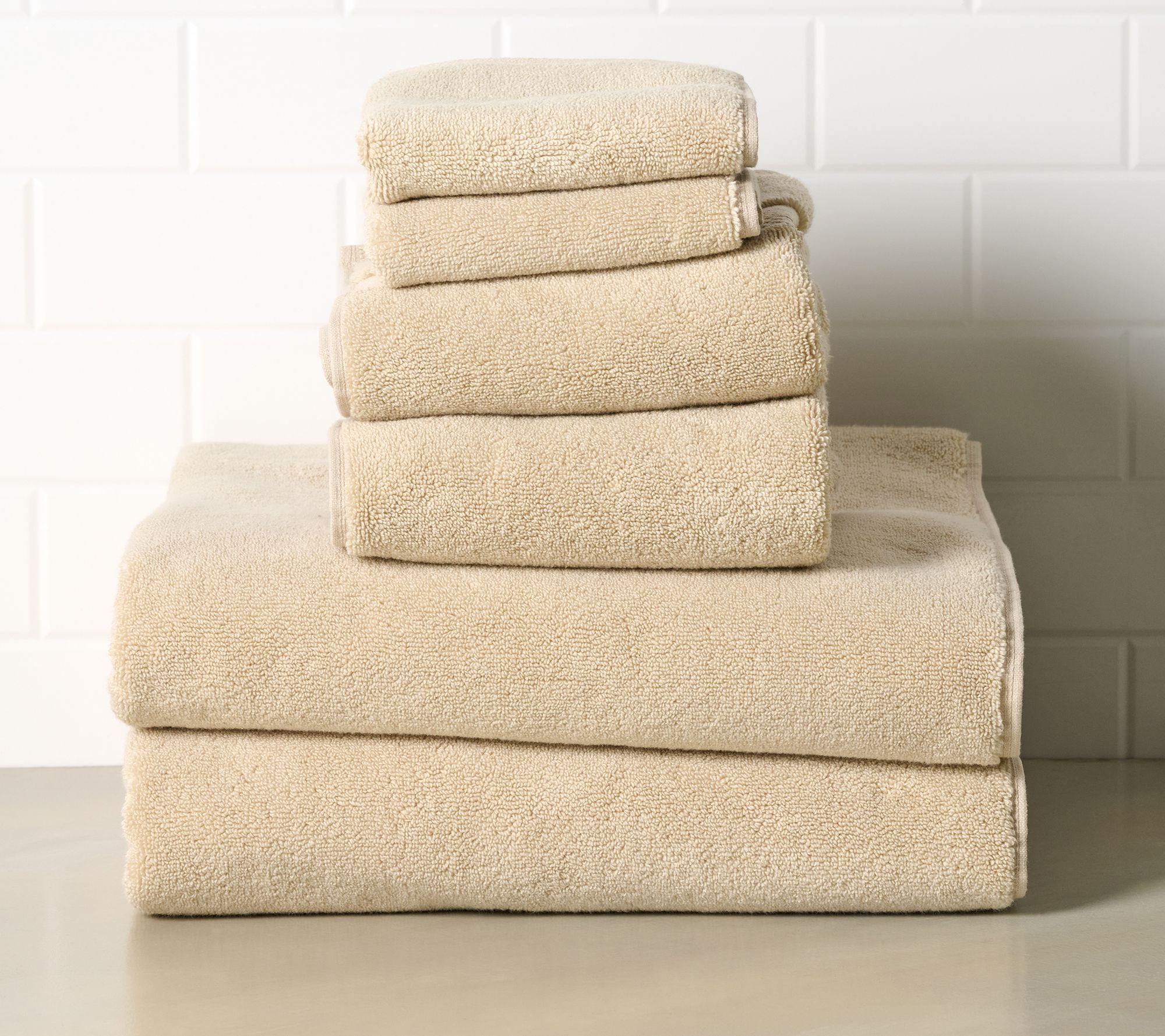 W by Wamsutta Ashford Dobby 6-Piece Towel Set