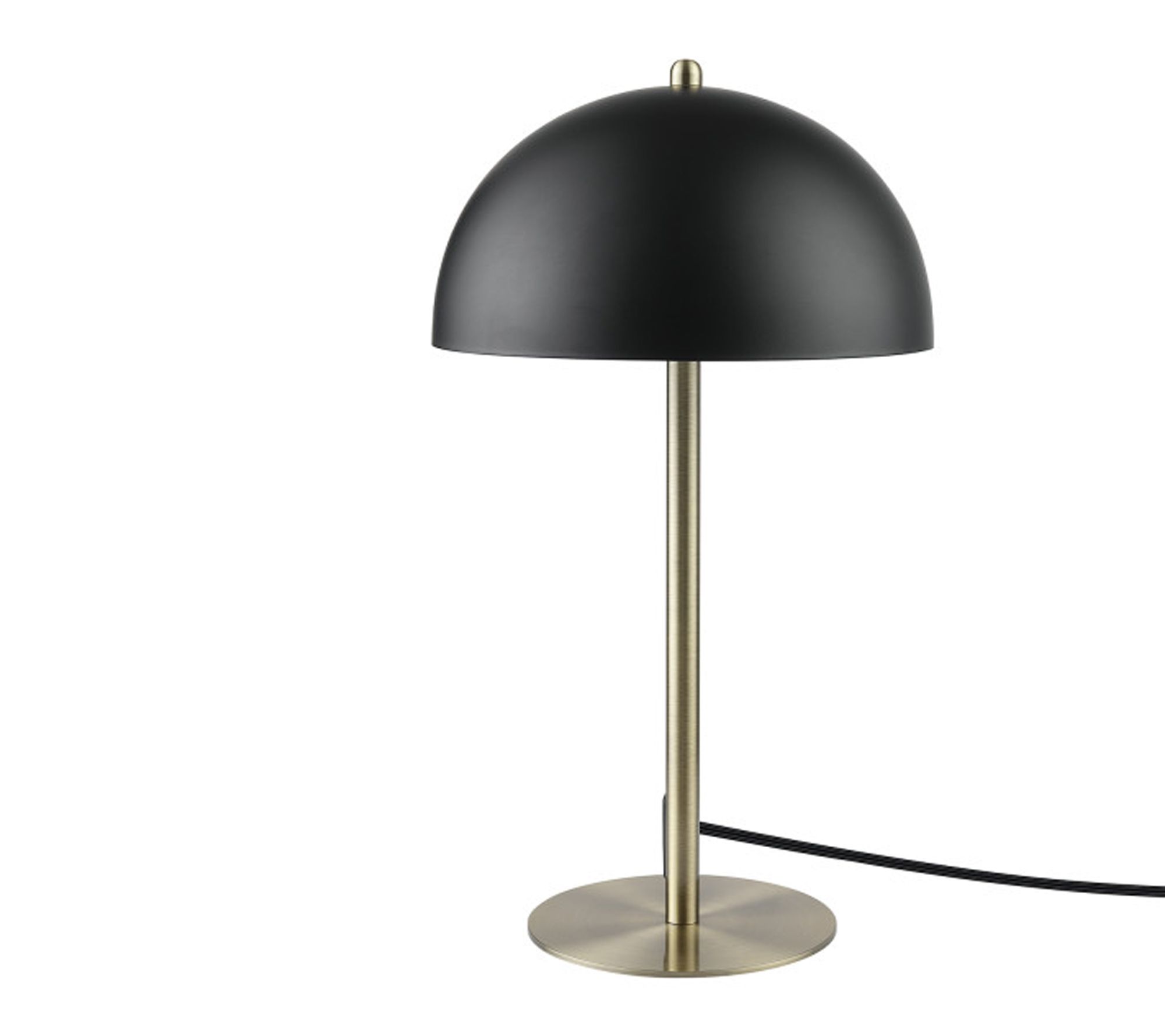 Globe Electric Luna 15" Matte Black and Brass Accent Desk Lamp