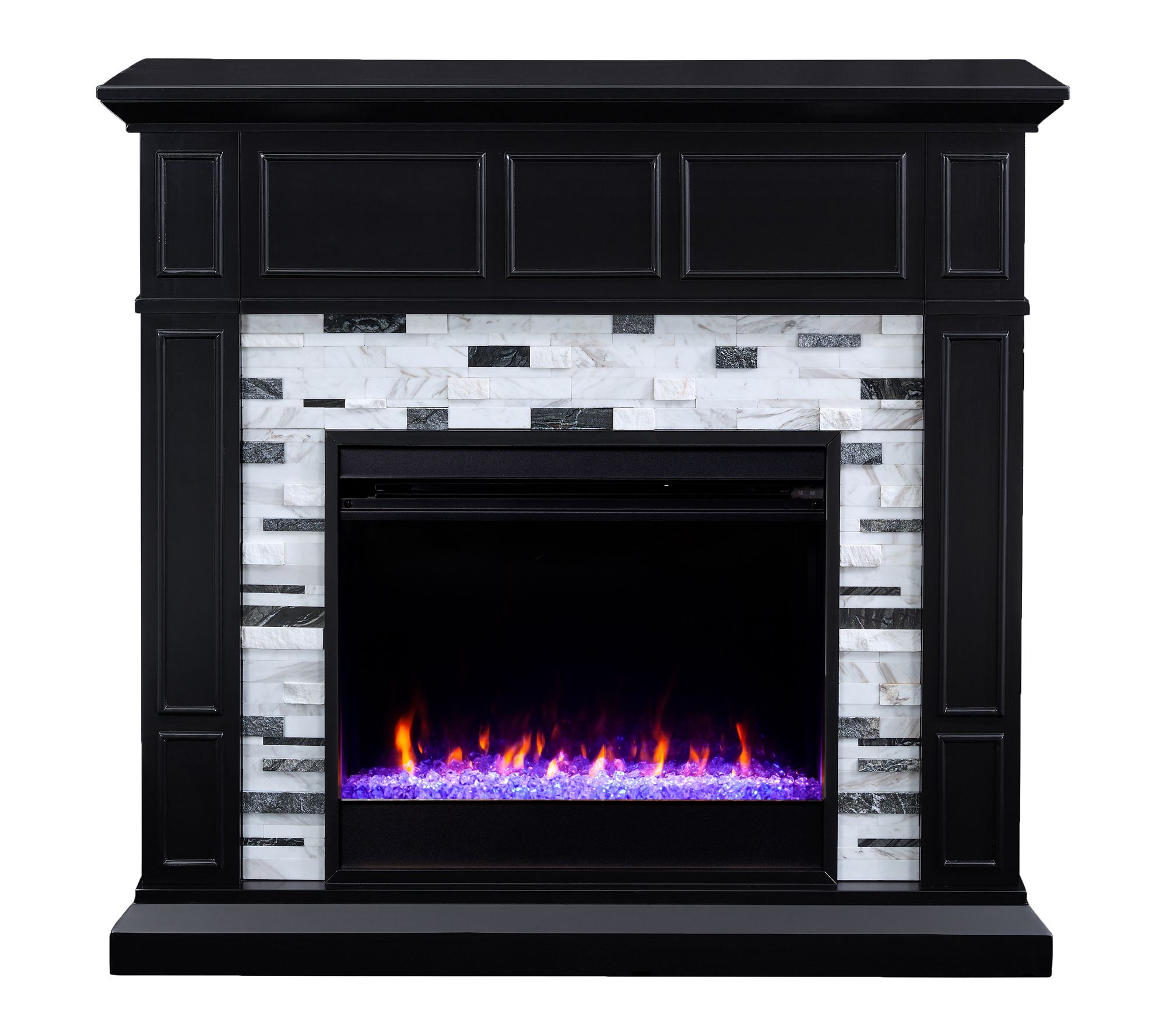 SEI Drovling Marble Electric Fireplace