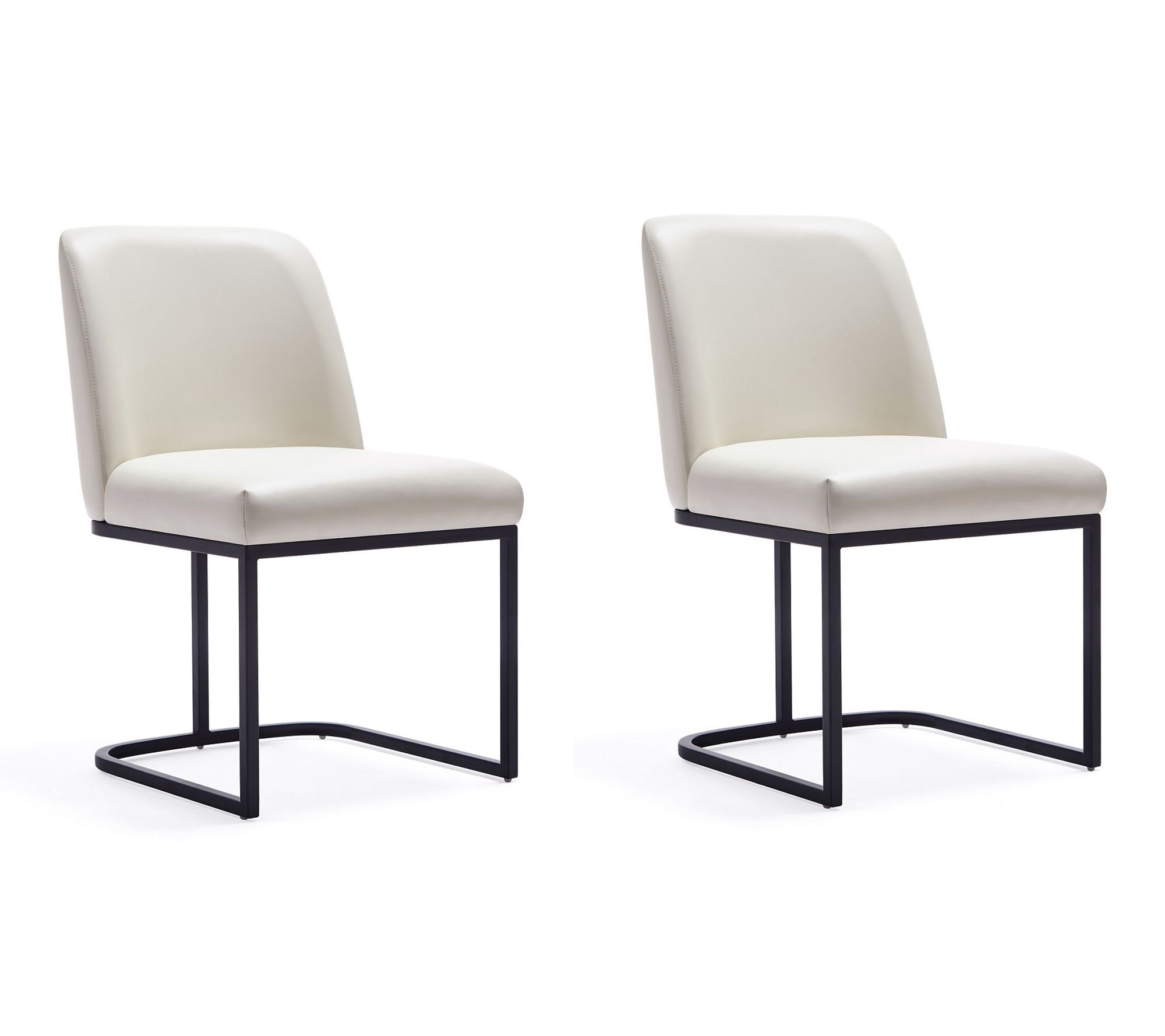 Manhattan Comfort Serena Vegan Leather Dining Chair - Set of 2