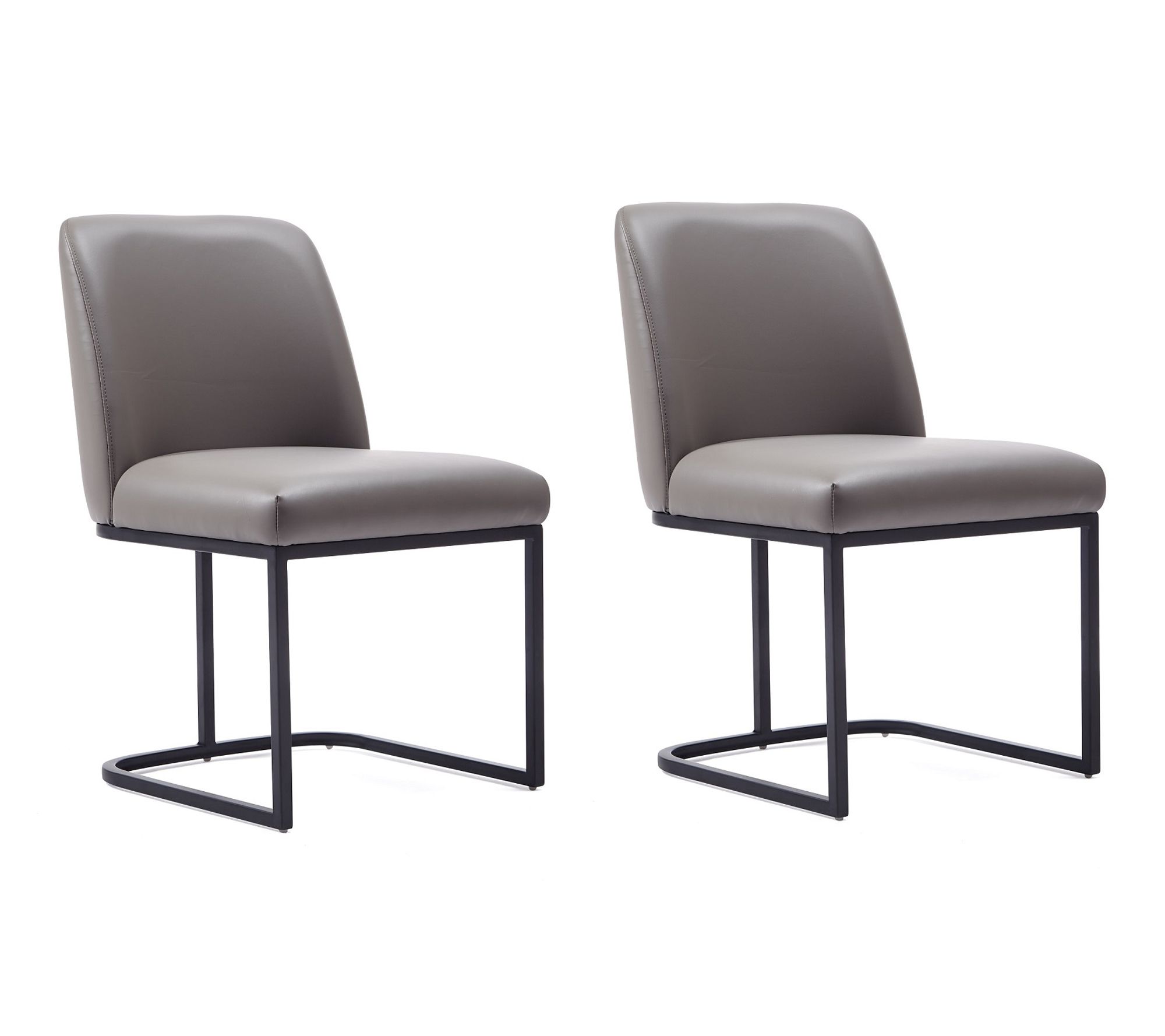 Manhattan Comfort Serena Vegan Leather Dining Chair - Set of 2