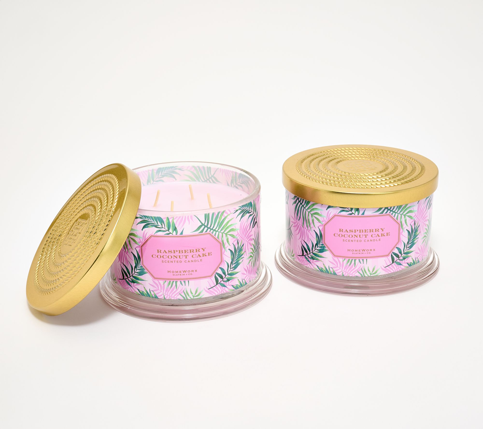 "As Is" HomeWorx by Slatkin + Co. S/2 Tropical Vacation Candle