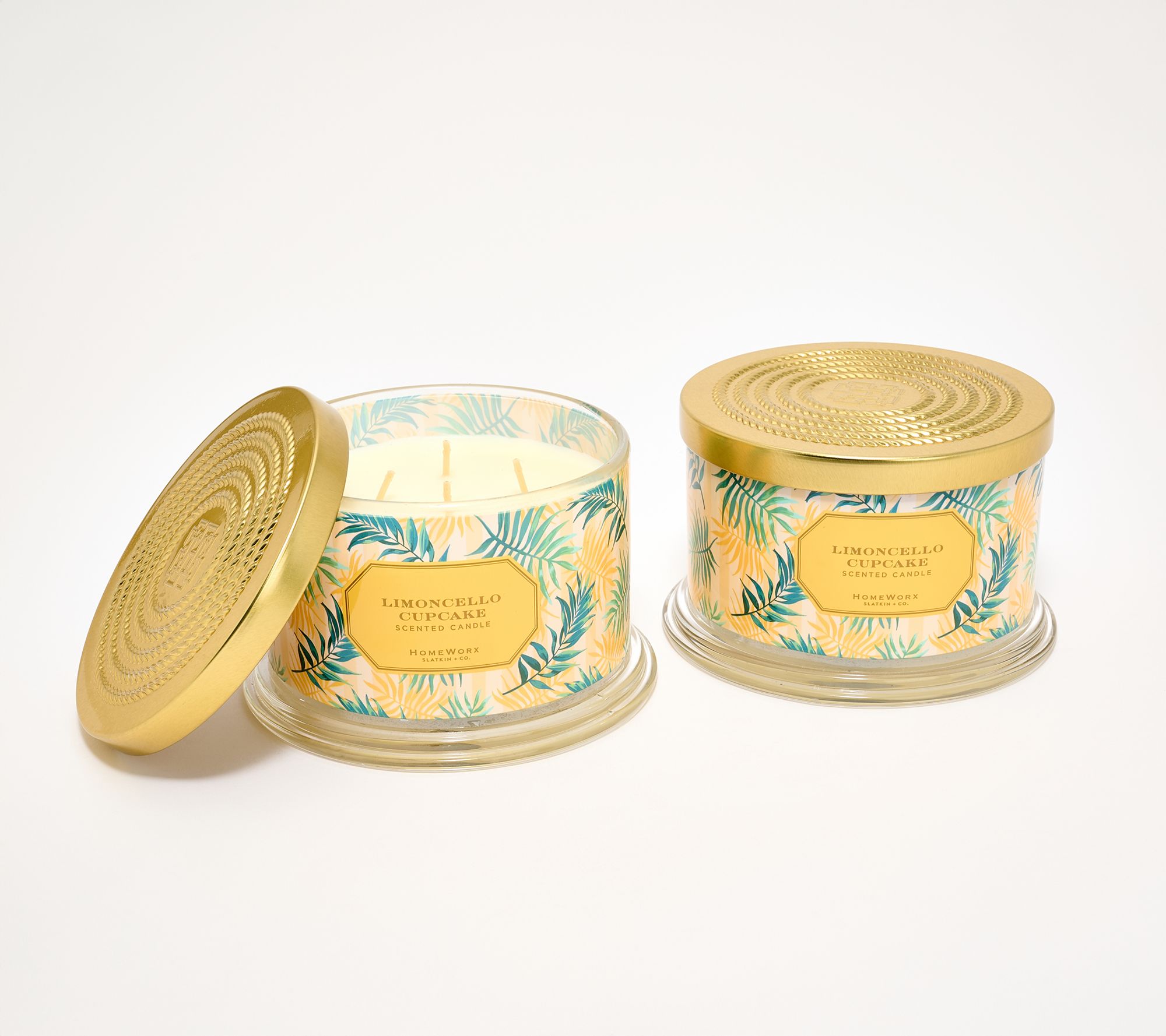 "As Is" HomeWorx by Slatkin + Co. S/2 Tropical Vacation Candle