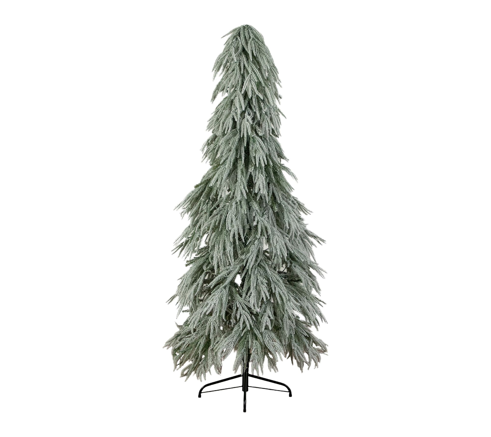 6-ft Pre-Lit Down Swept Christmas Tree by Nearly Natural