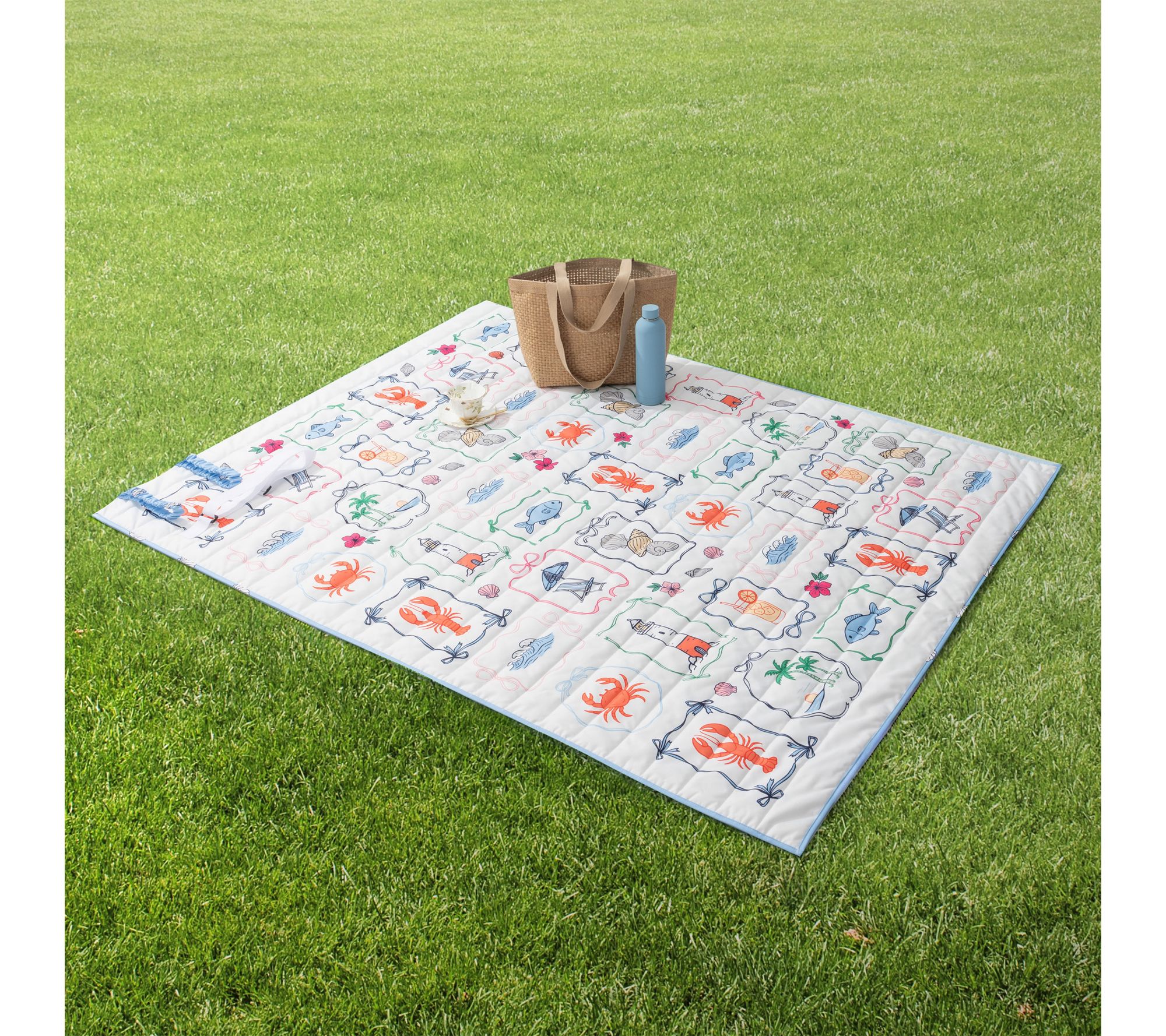 "As Is" Draper James 55x70 Reversible Outdoor Blanket